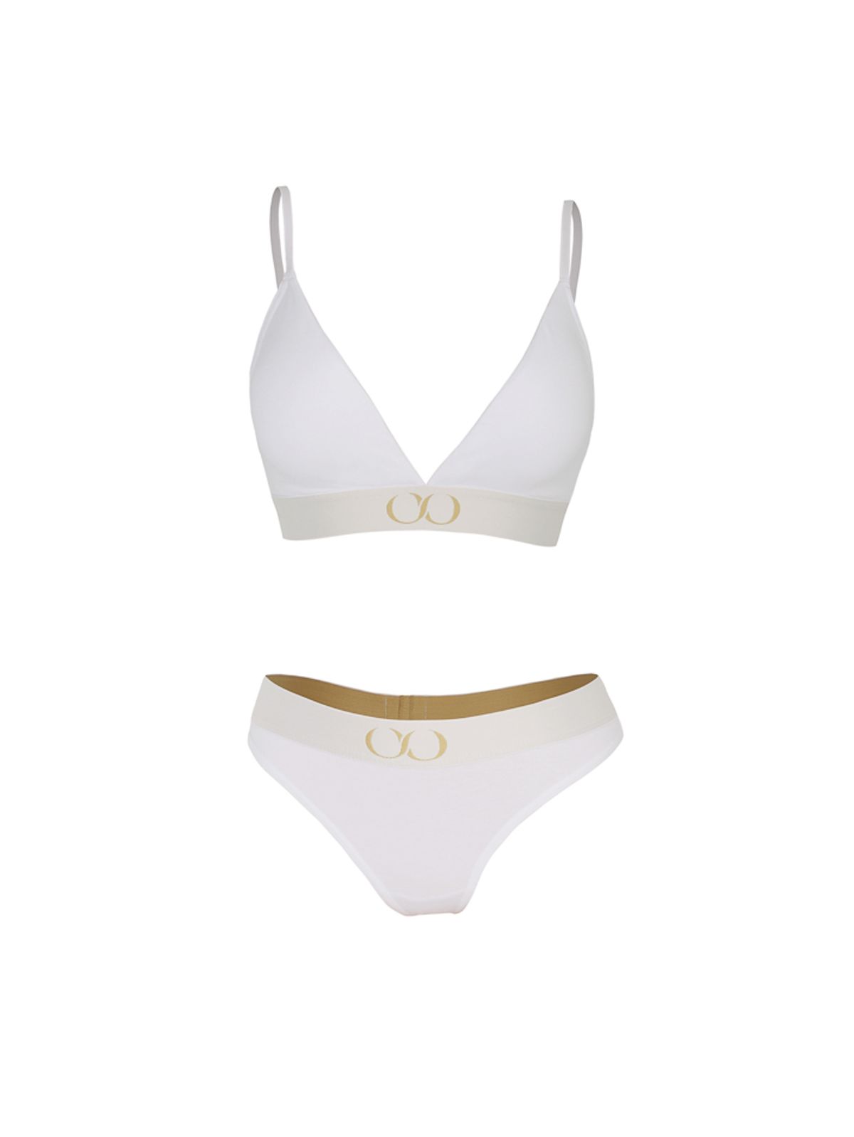 키세 언더웨어(QISE UNDERWEAR) 키랄 시그니쳐 여성 세트 화이트
