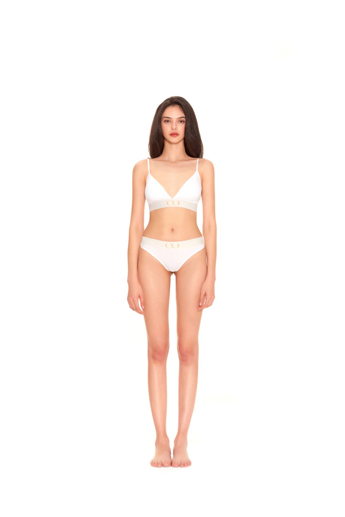 키세 언더웨어(QISE UNDERWEAR) 키랄 시그니쳐 여성 세트 화이트