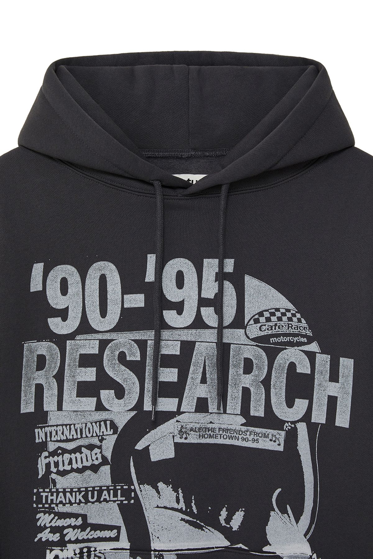 비바스튜디오(VIVASTUDIO) RESEARCH HOODIE [CHARCOAL]