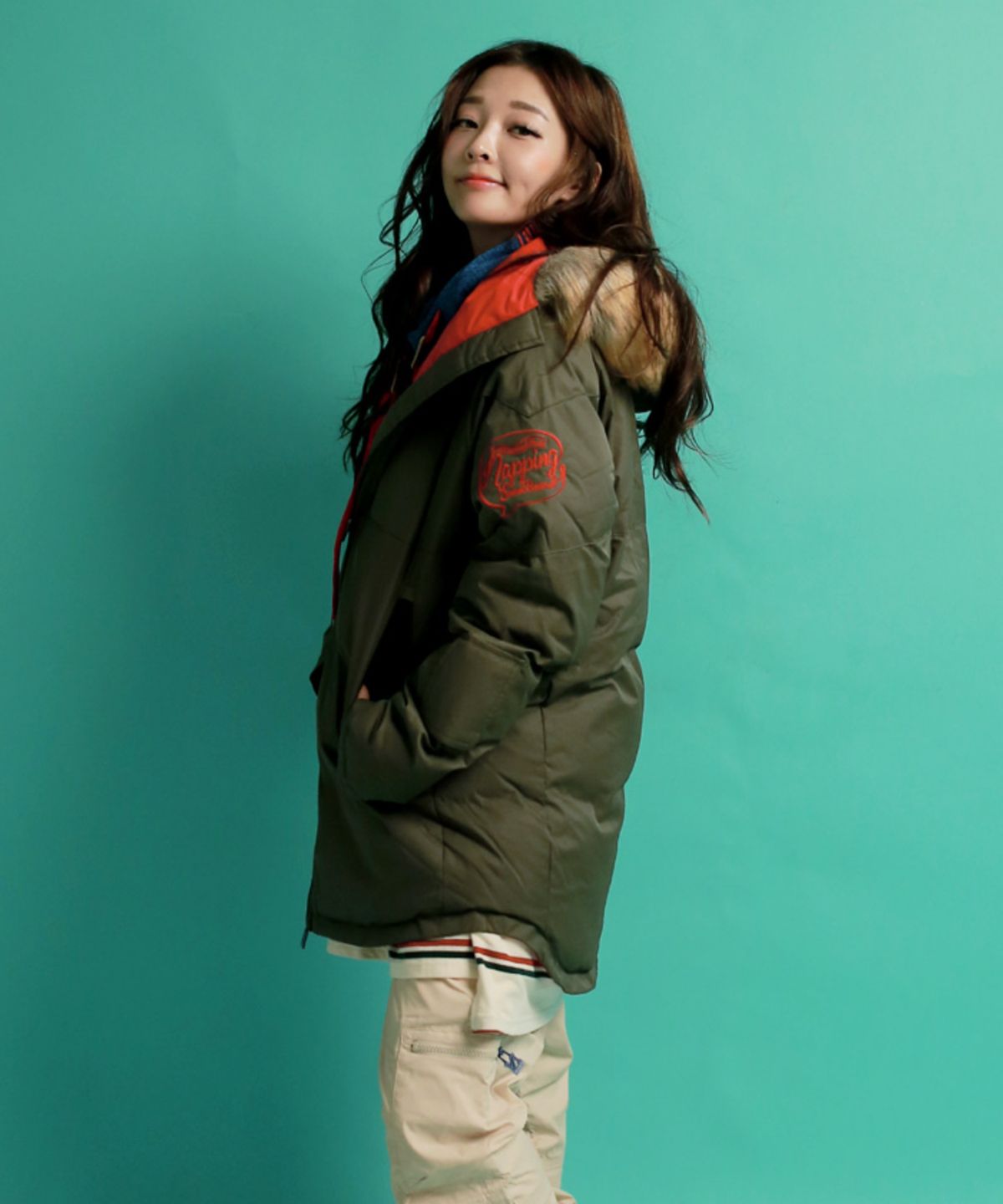 내핑스노우(NAPPINGSNOW) J7-1718JOYEUSE(J7-1718주아이어즈-카키)