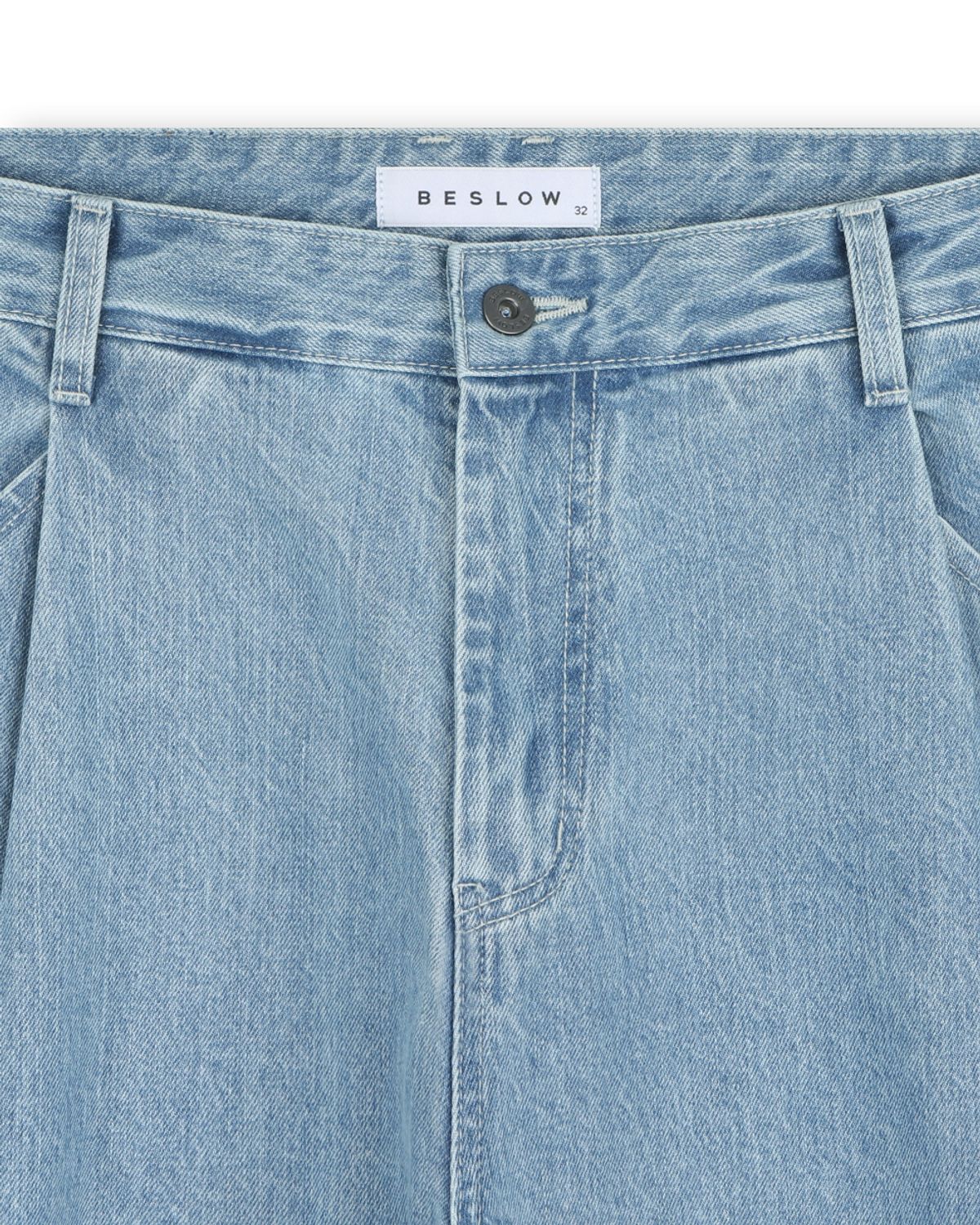 비슬로우(BESLOW) CONE MILL DEEP ONE TUCK JEAN LIGHT WASHED