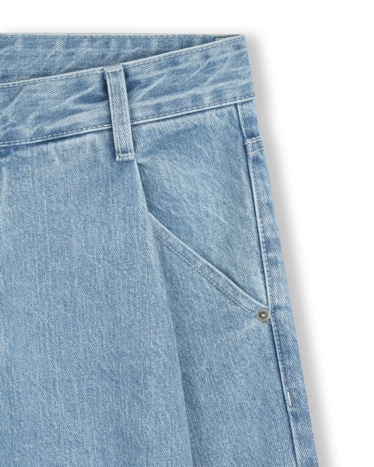 비슬로우(BESLOW) CONE MILL DEEP ONE TUCK JEAN LIGHT WASHED
