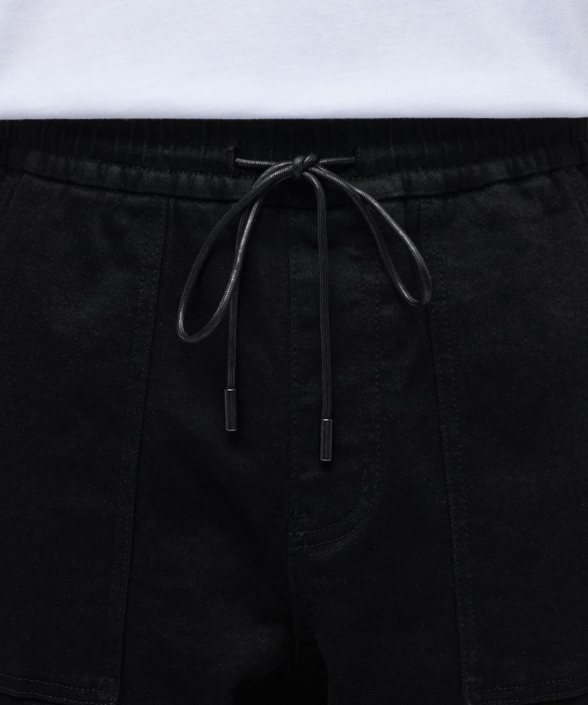 무신사 스탠다드(MUSINSA STANDARD) 데님 카고 조거 팬츠 [블랙]