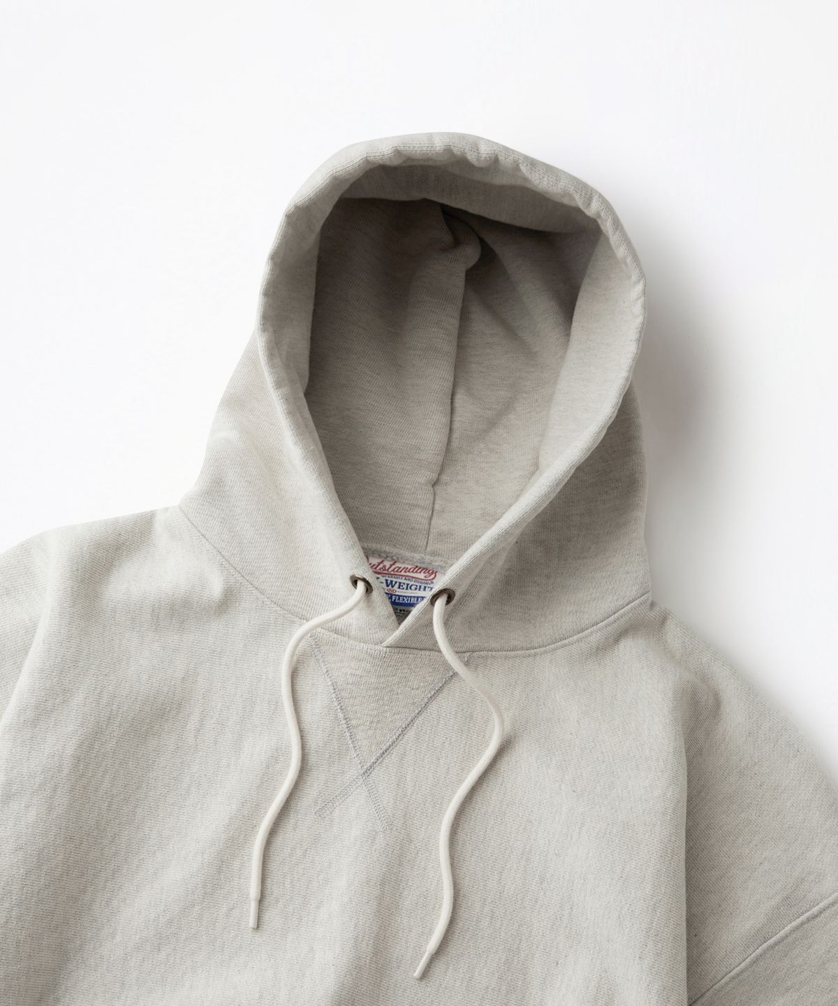 아웃스탠딩(OUTSTANDING) REVERSE HEAVY HOOD SWEAT_1%OATMEAL