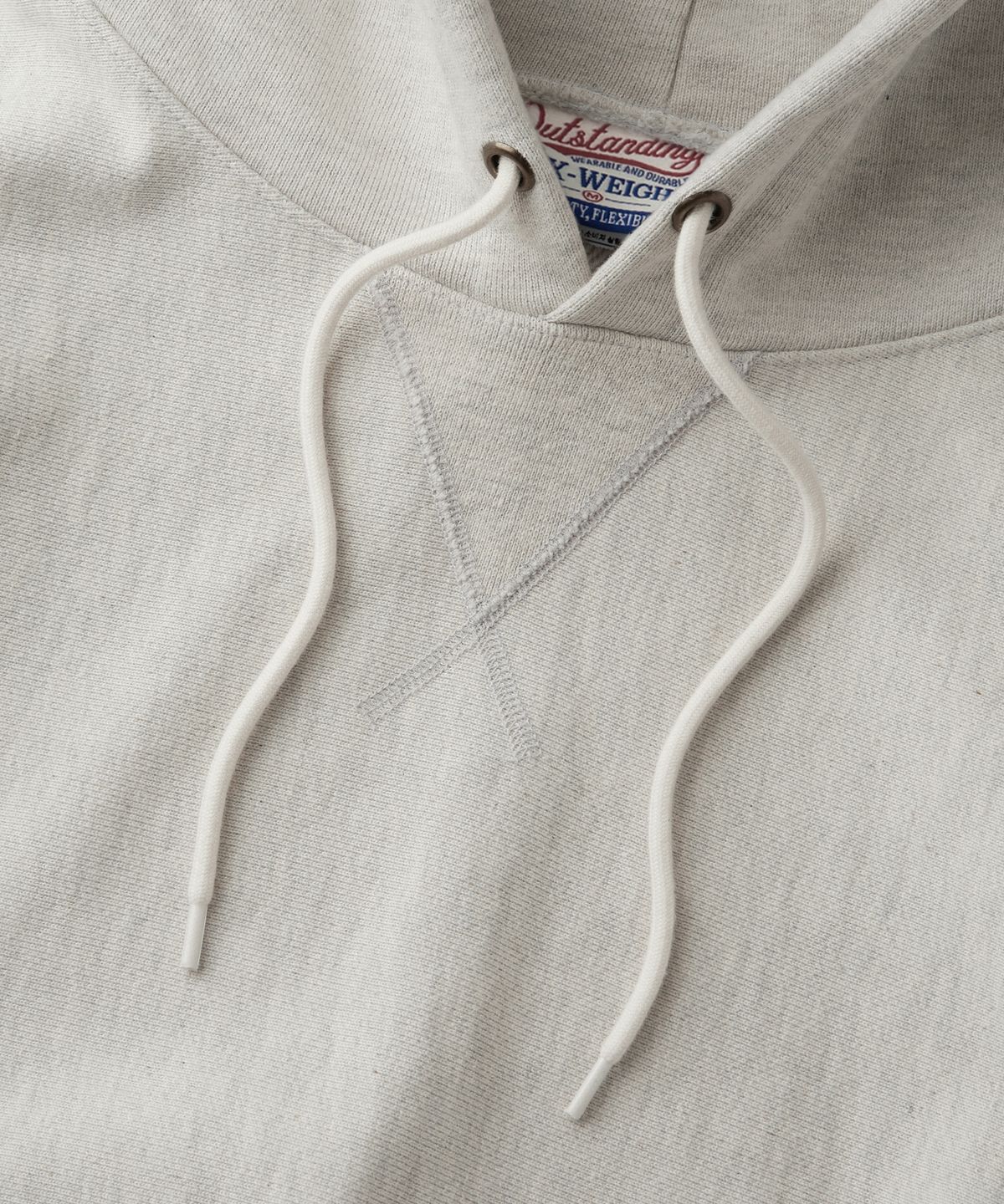 아웃스탠딩(OUTSTANDING) REVERSE HEAVY HOOD SWEAT_1%OATMEAL