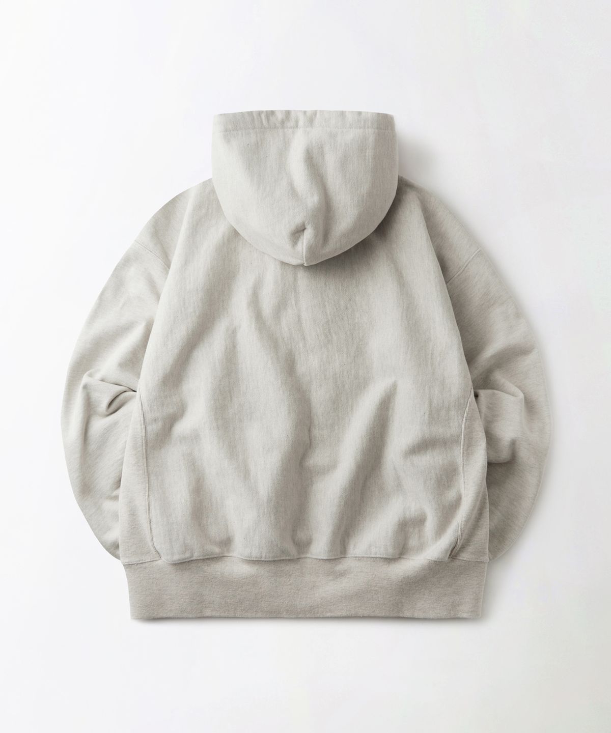 아웃스탠딩(OUTSTANDING) REVERSE HEAVY HOOD SWEAT_1%OATMEAL