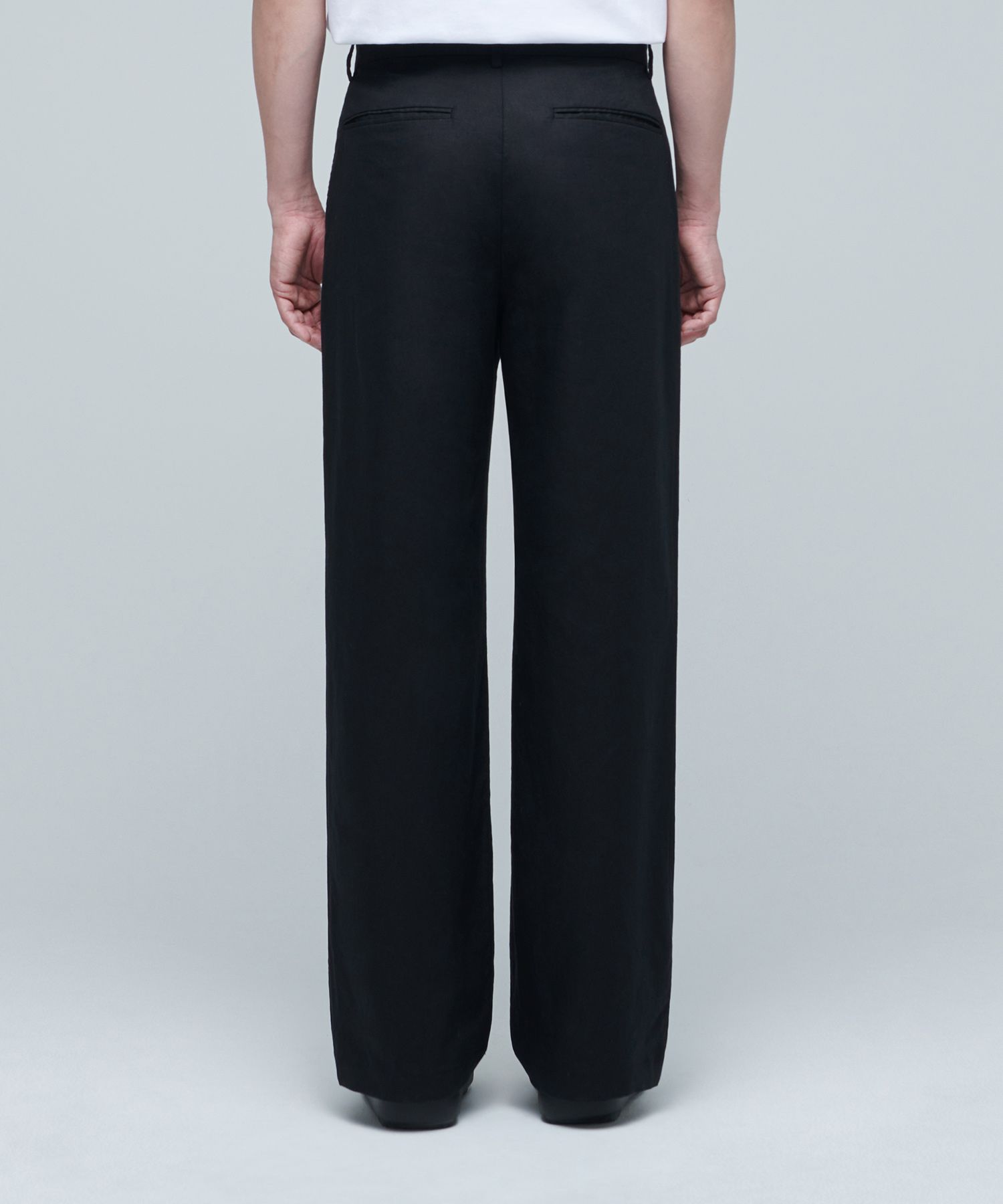 MUSINSA | MUSINSA STANDARD Cotton Linen Two-Tuck Wide Pants