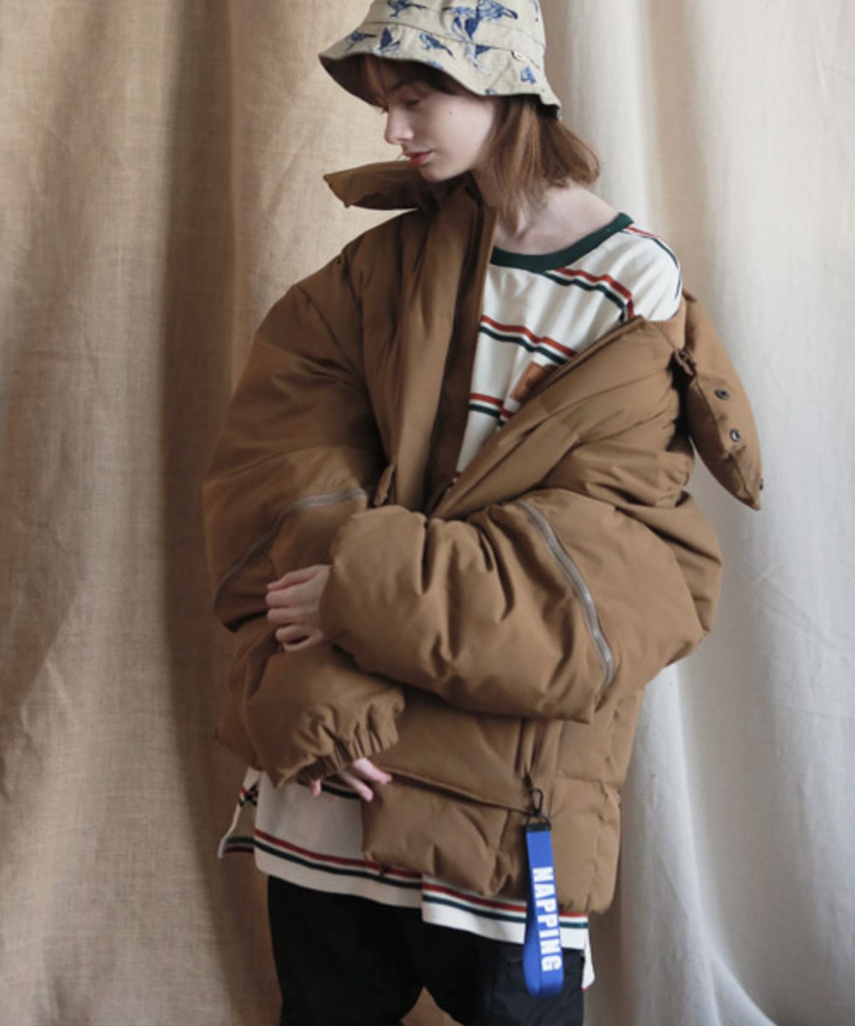 내핑스노우(NAPPINGSNOW) J4-1819- CHAGE JKT(J4-체인지-BROWN)