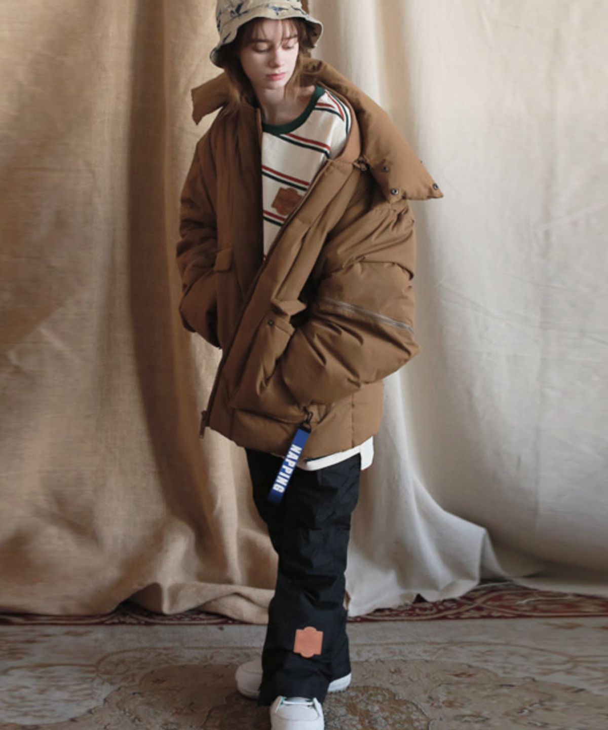 내핑스노우(NAPPINGSNOW) J4-1819- CHAGE JKT(J4-체인지-BROWN)