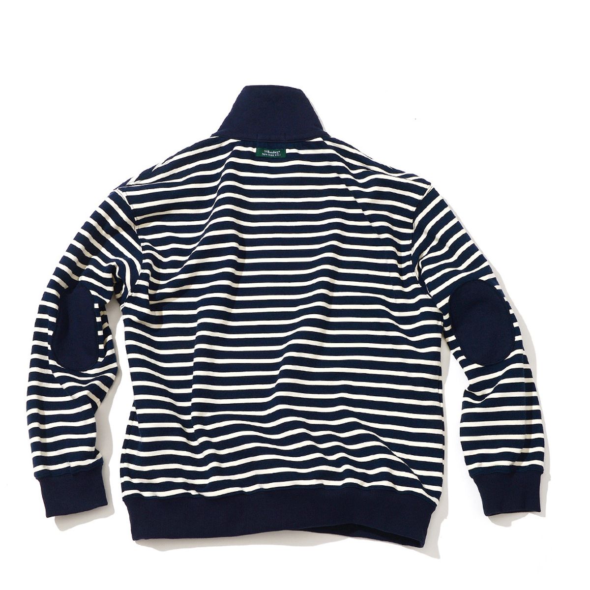 윌리엄스버그 뉴욕시티(WILLIAMSBURG NEWYORK CITY) Stripe Half zip-up Sweat Shirt_Navy