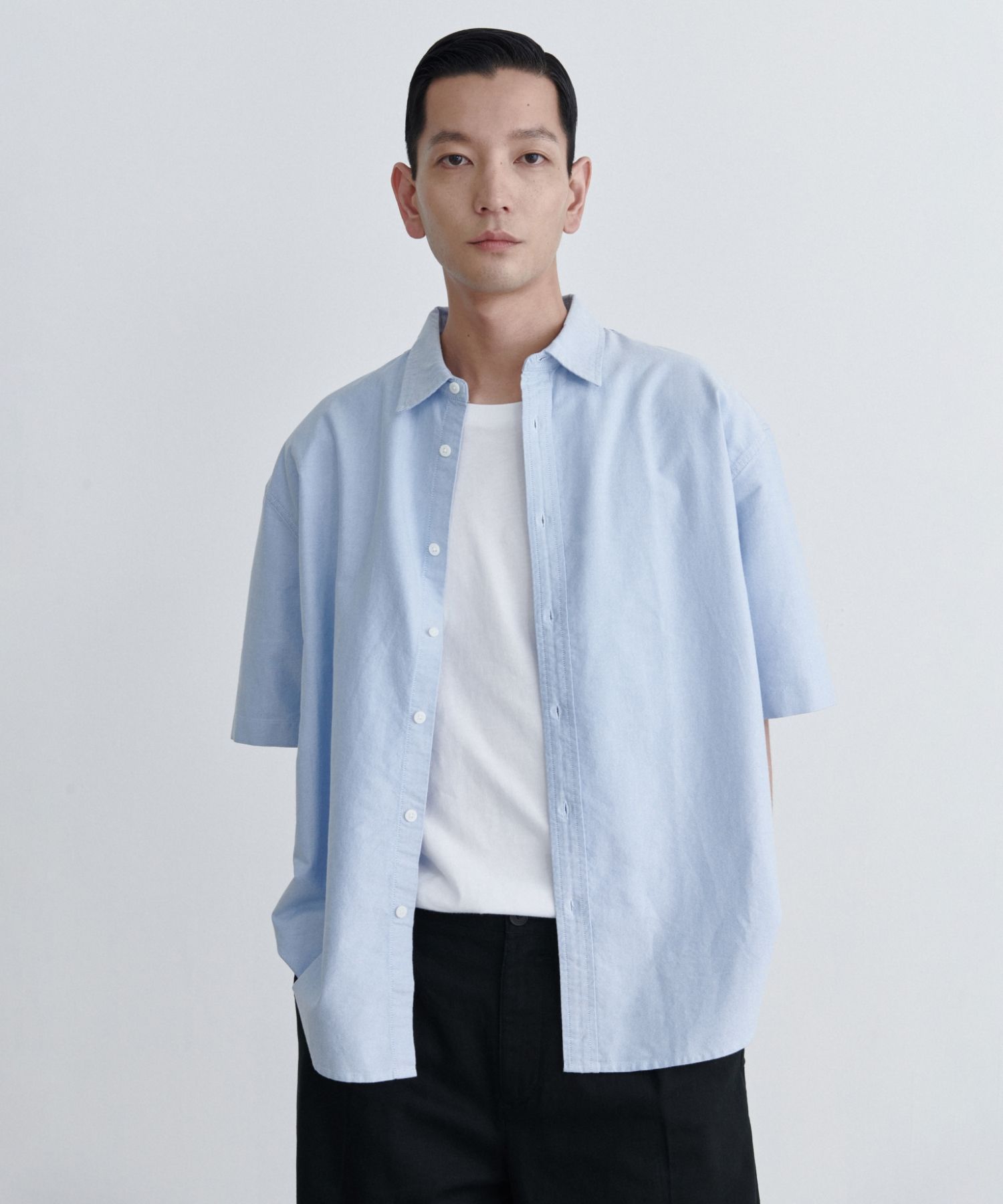 ★MUSINSA STANDARD★ Relaxed soft poplin shirt navy MMESH105 MUSINSA | MUSINSA STANDARD Relaxed Soft Poplin Shirt [Navy]
