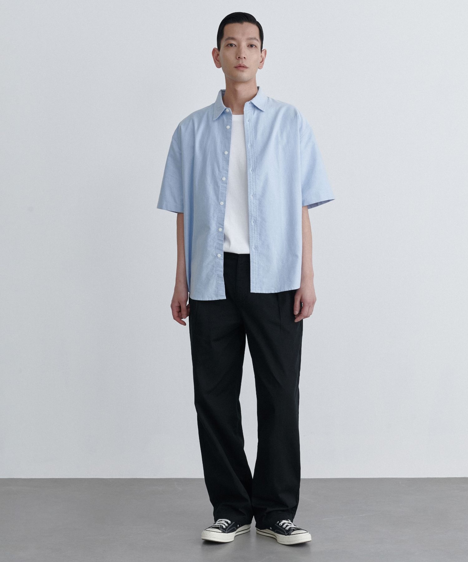 MUSINSA | MUSINSA STANDARD OVERSIZED OXFORD SHORT SLEEVE