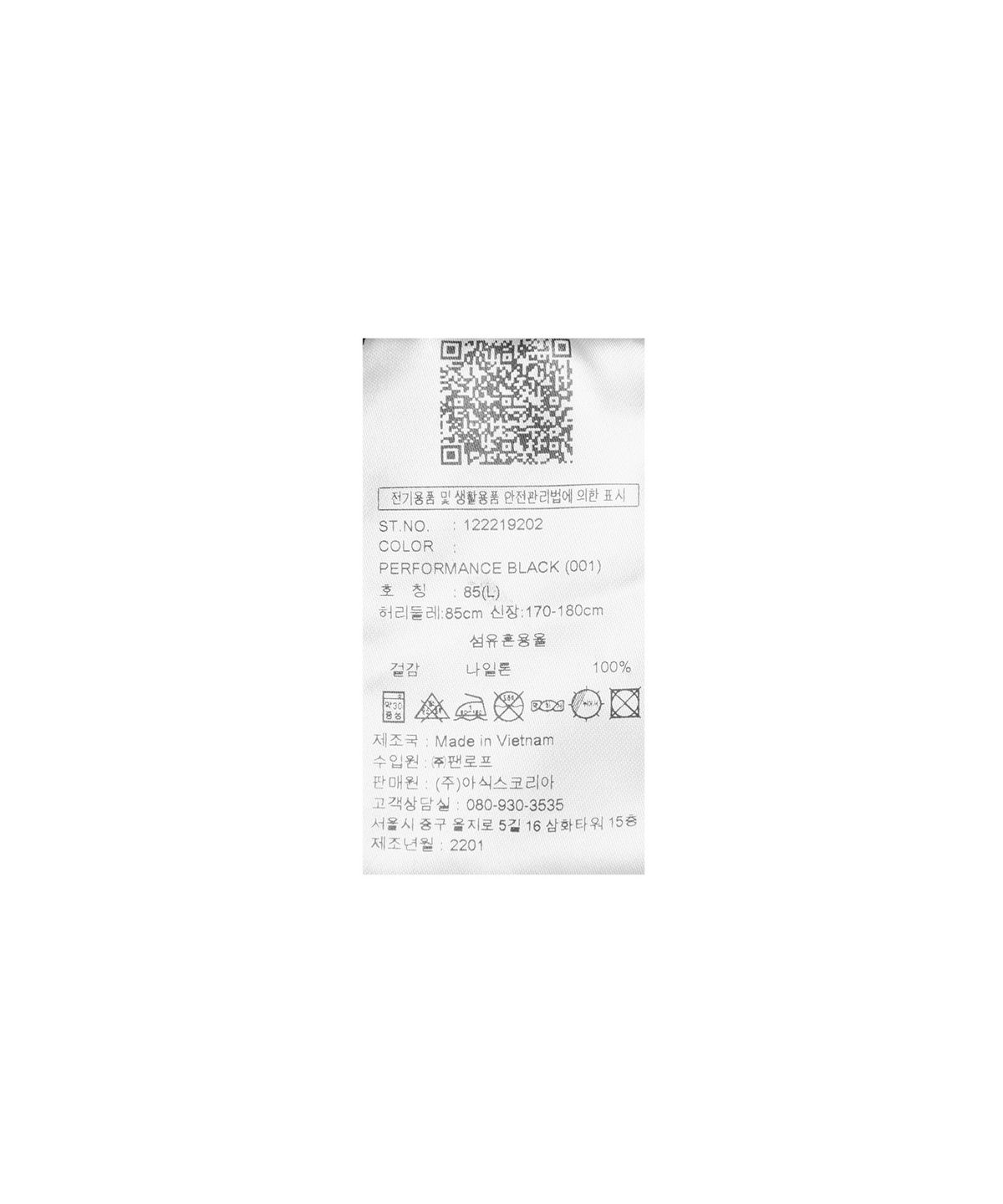 아식스(ASICS) 나일론 팬츠 - 블랙 / 2033B426-001