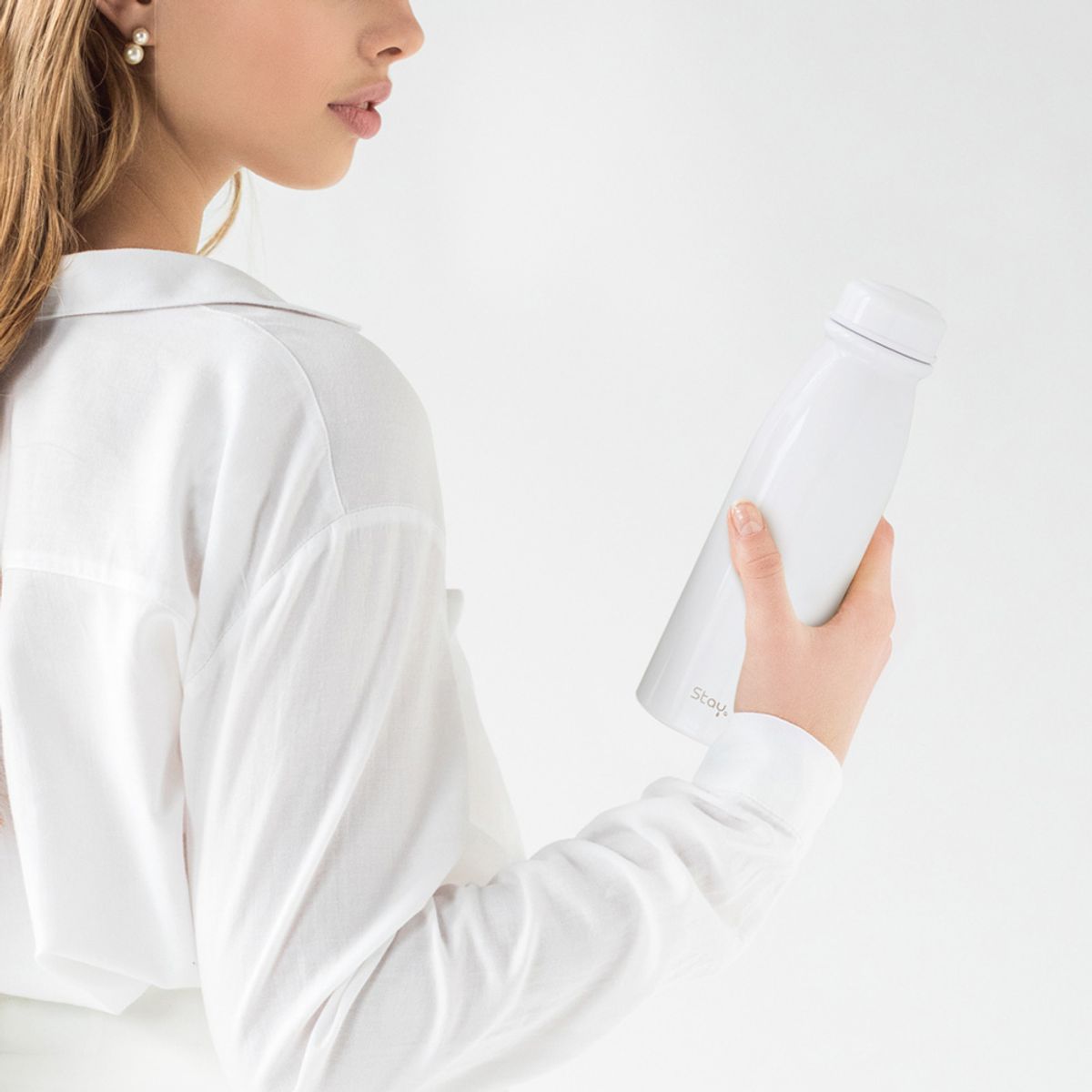 스테이24(STAY24) 라이크 초경량 스텐 텀블러 보온보냉 350ml_화이트