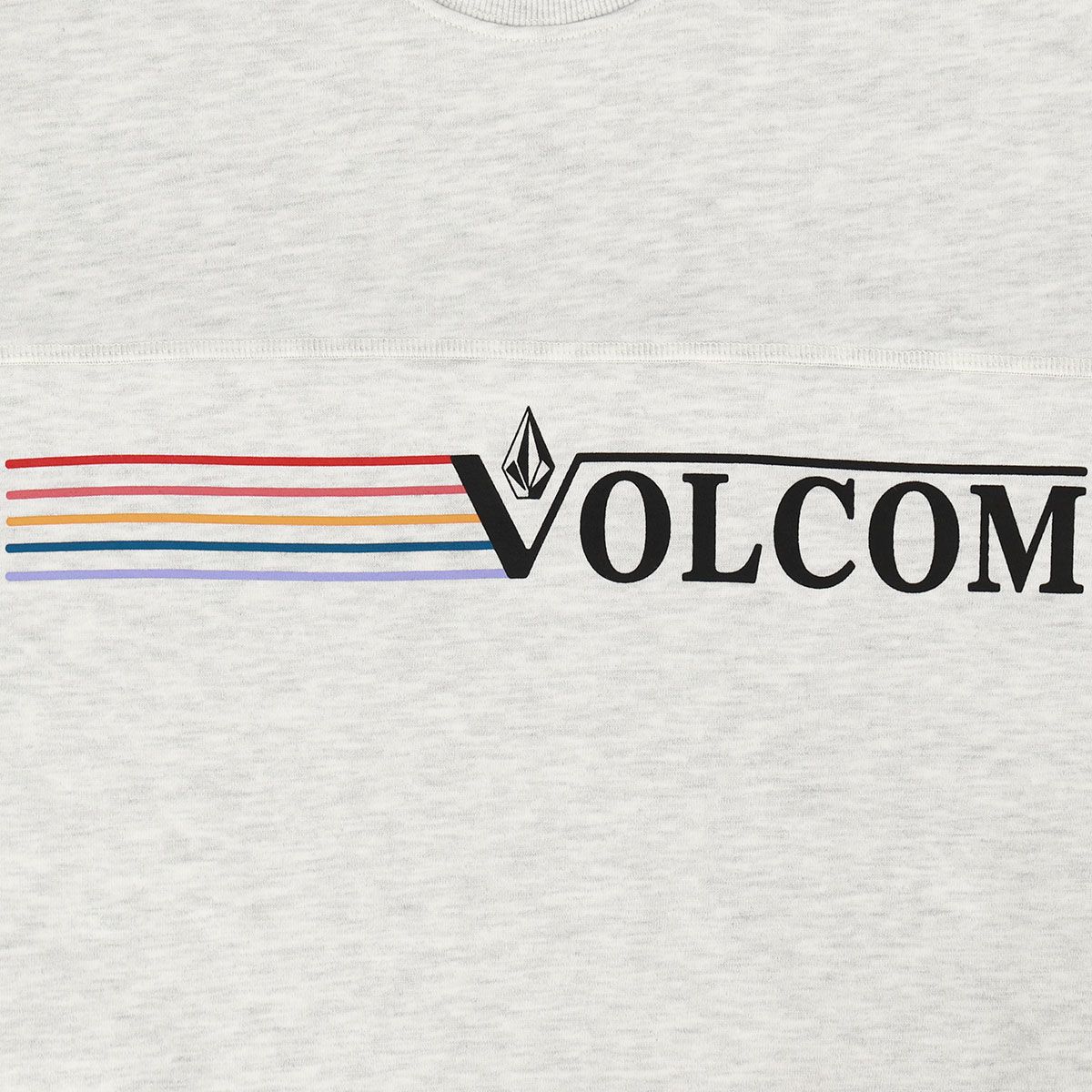 볼컴(VOLCOM) NEW 레인보우 컴포트핏 맨투맨(아이스 그레이)