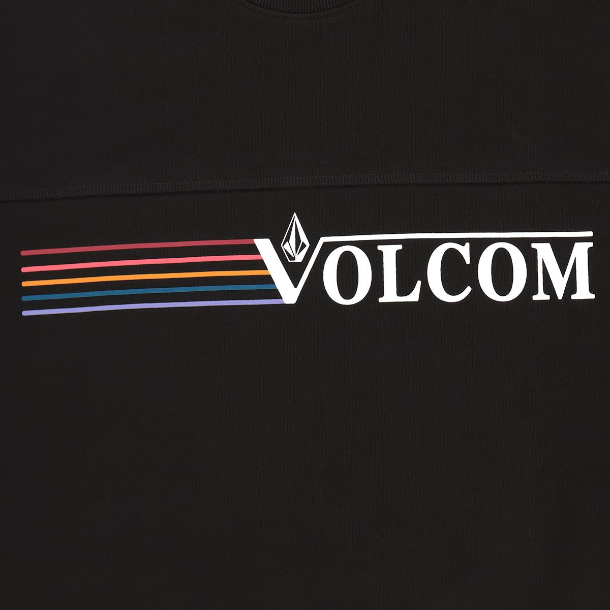 볼컴(VOLCOM) NEW 레인보우 컴포트핏 맨투맨(블랙)