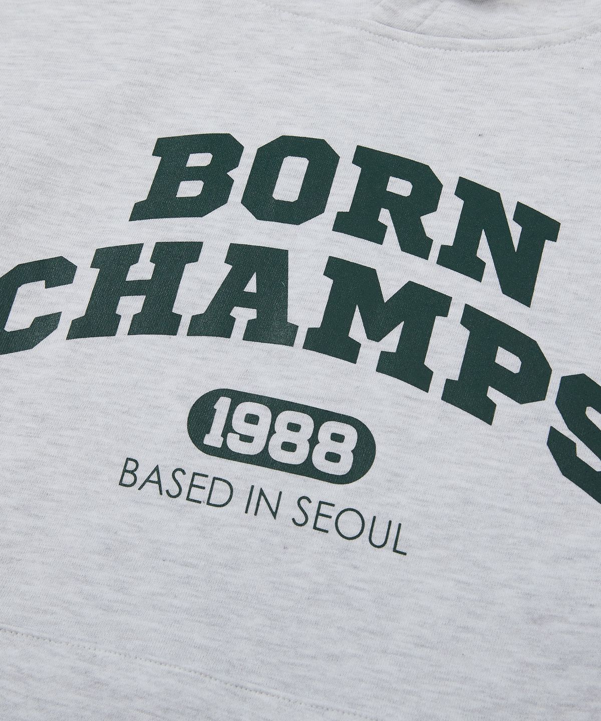 본챔스(BORN CHAMPS) BC 아치 로고 후드 B22ST01LG