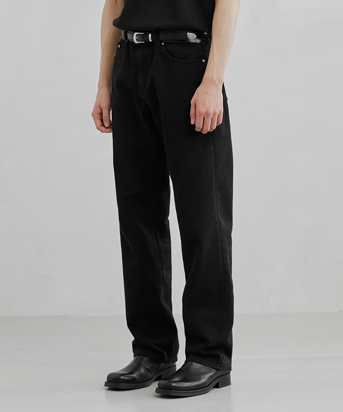 브랜디드(BRANDED) 1883 MONOCHROME JEANS [WIDE STRAIGHT]