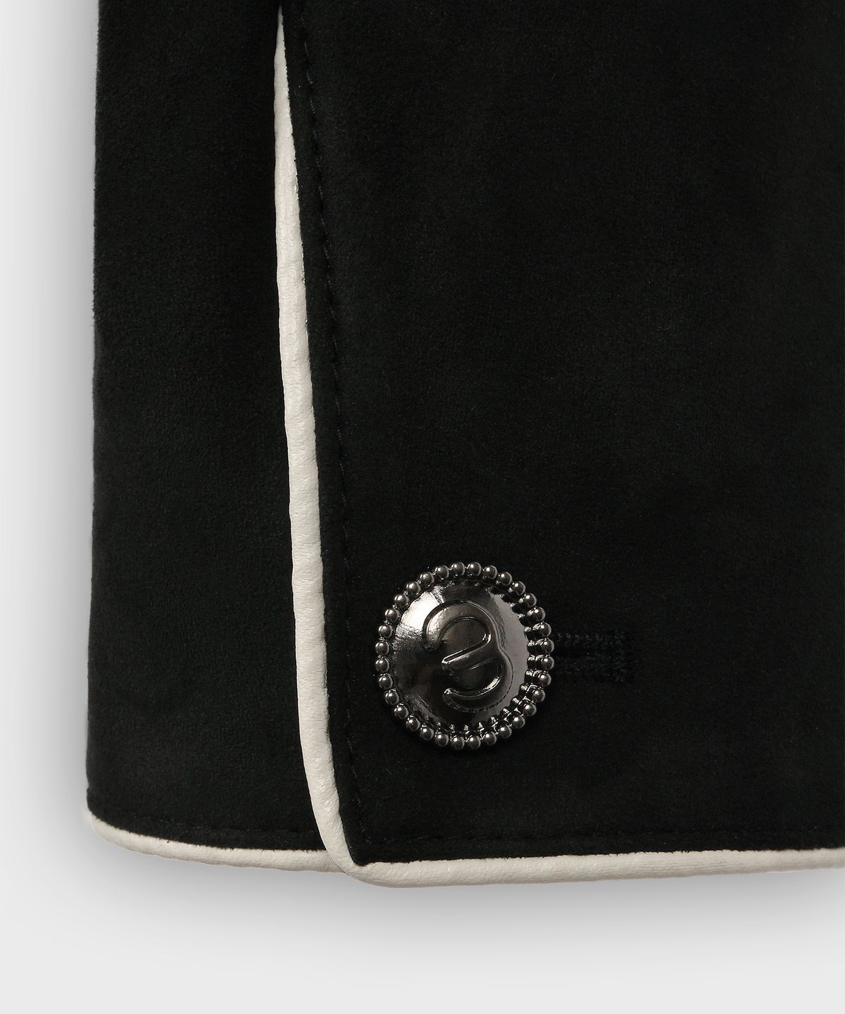 도프셉(DOFFSEPT) Suede Crop Classic Jacket in Black