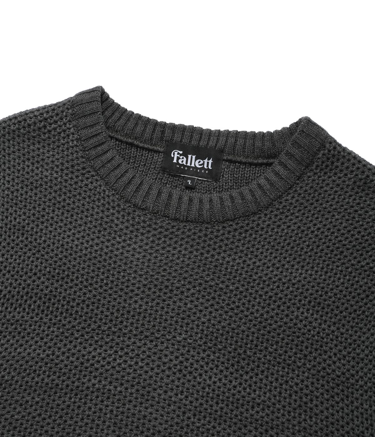 팔렛(FALLETT) 허니콤 니트 베스트 그레이