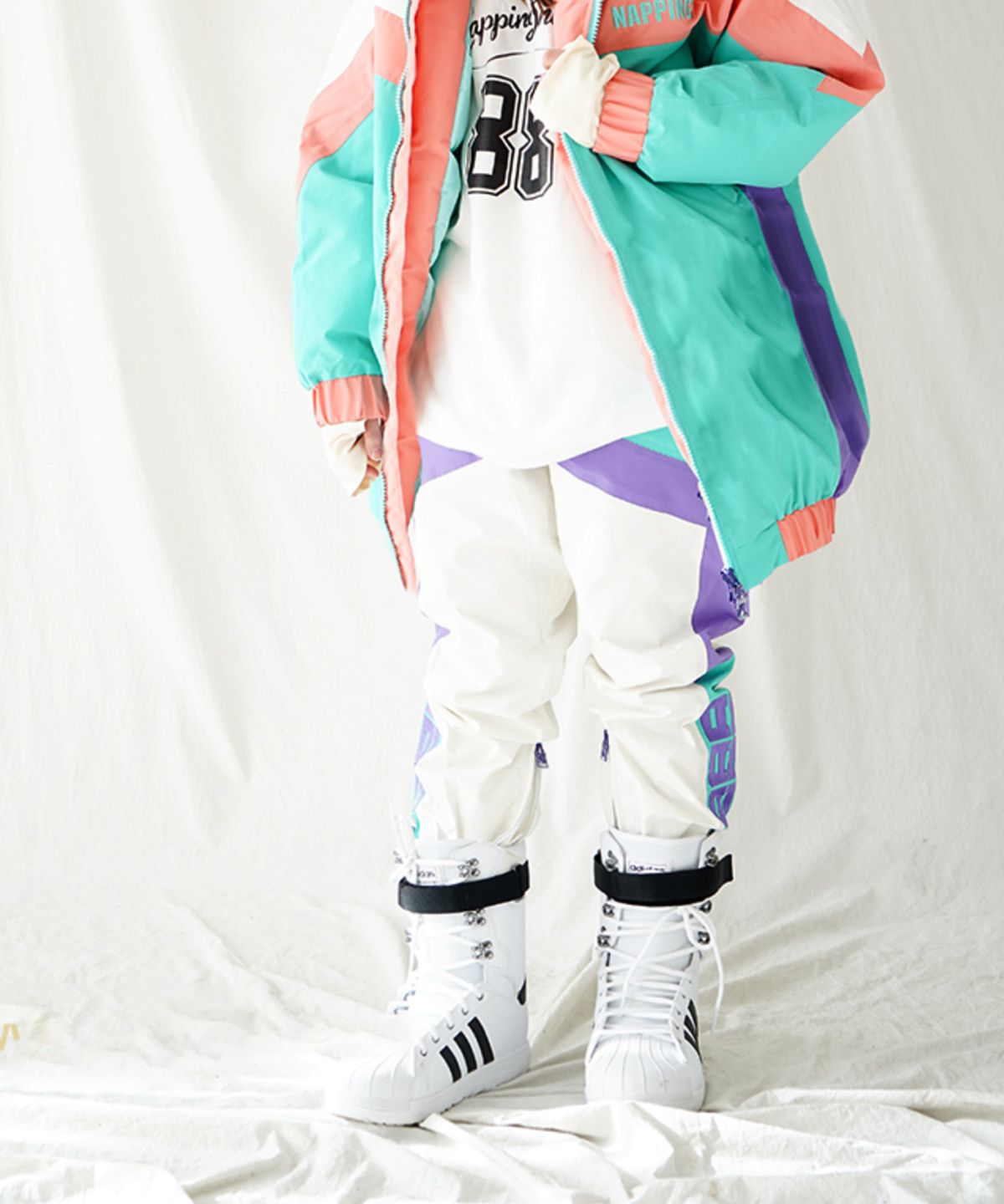 내핑스노우(NAPPINGSNOW) 1920-P2-VIVID(비비드WHITE)PANTS