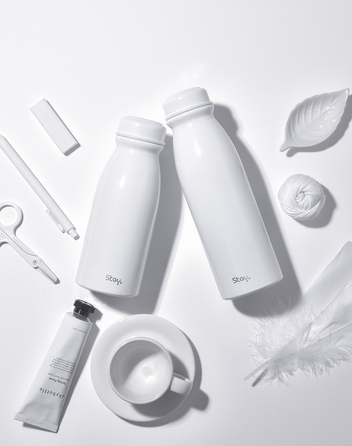 스테이24(STAY24) 라이크 초경량 스텐 텀블러 보온보냉 450ml_화이트
