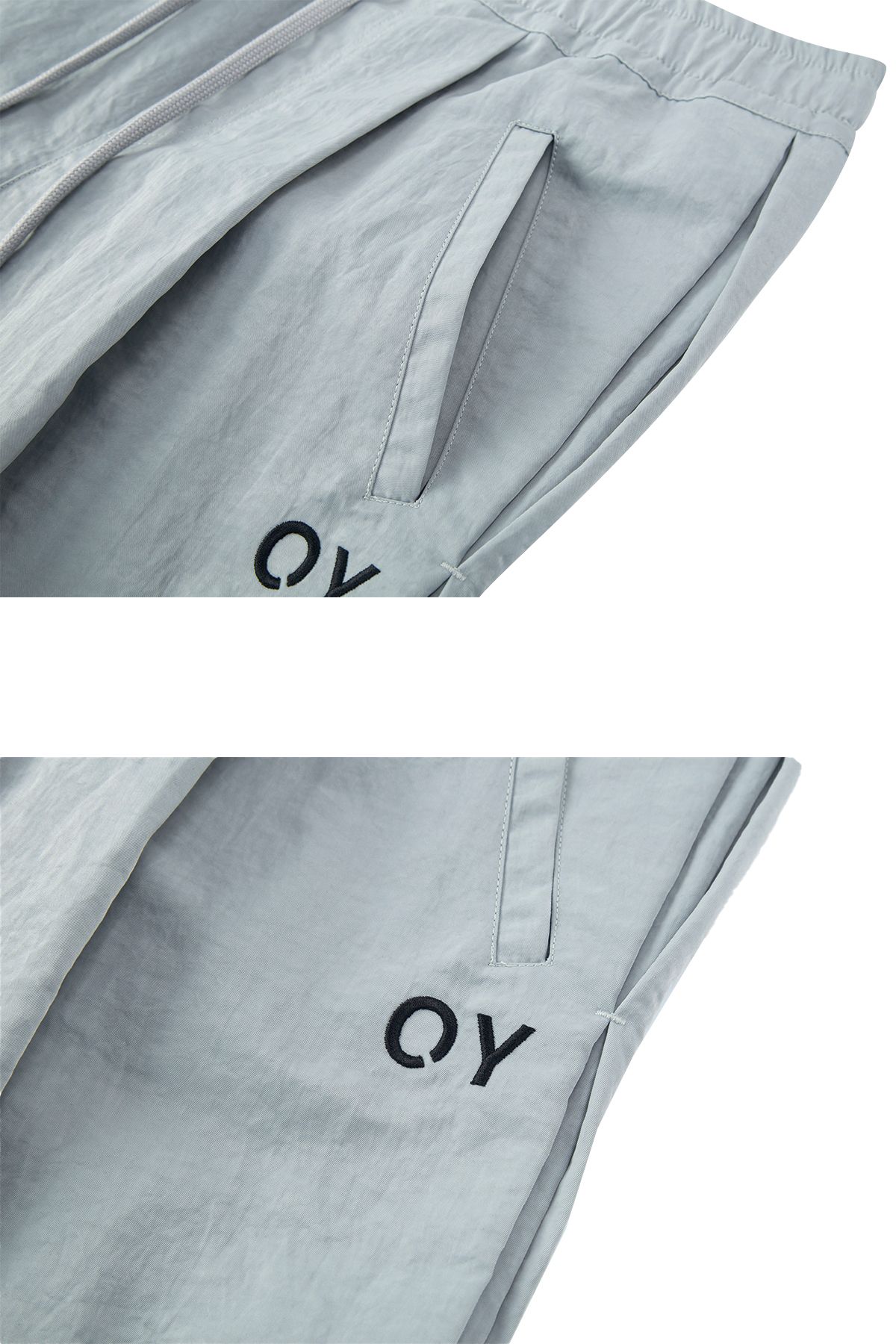 오픈야드(오와이)(OPENYARD(OY)) 더블 플랫 버뮤다 팬츠-그레이