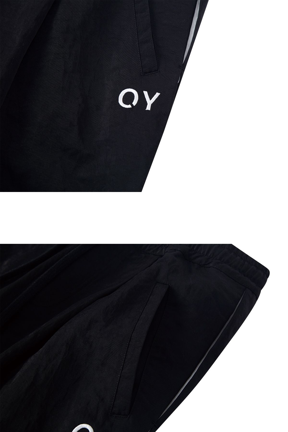 오픈야드(오와이)(OPENYARD(OY)) 더블 플랫 팬츠-블랙
