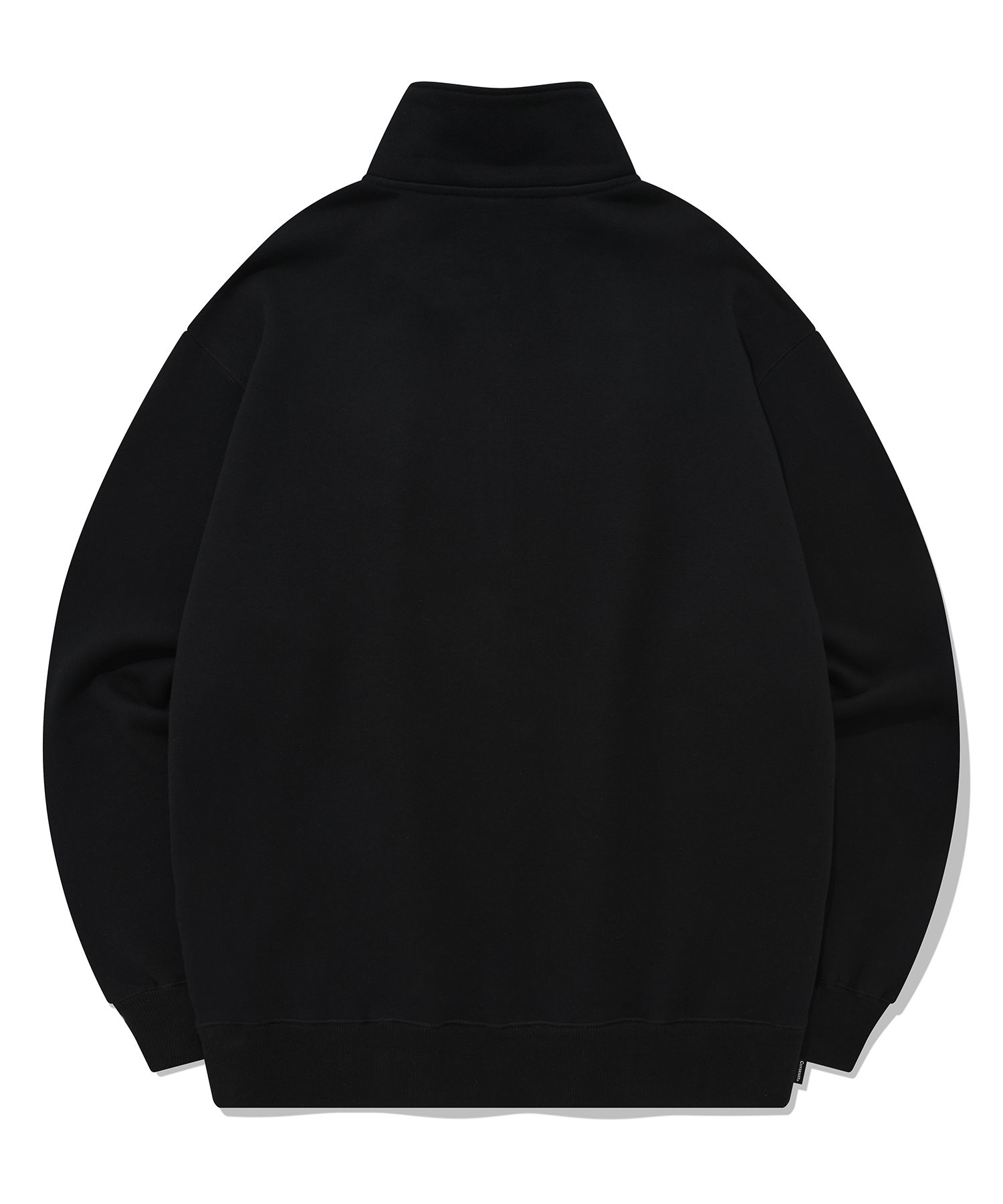 MUSINSA | COVERNAT C Logo Half Zip Up Sweatshirt Black