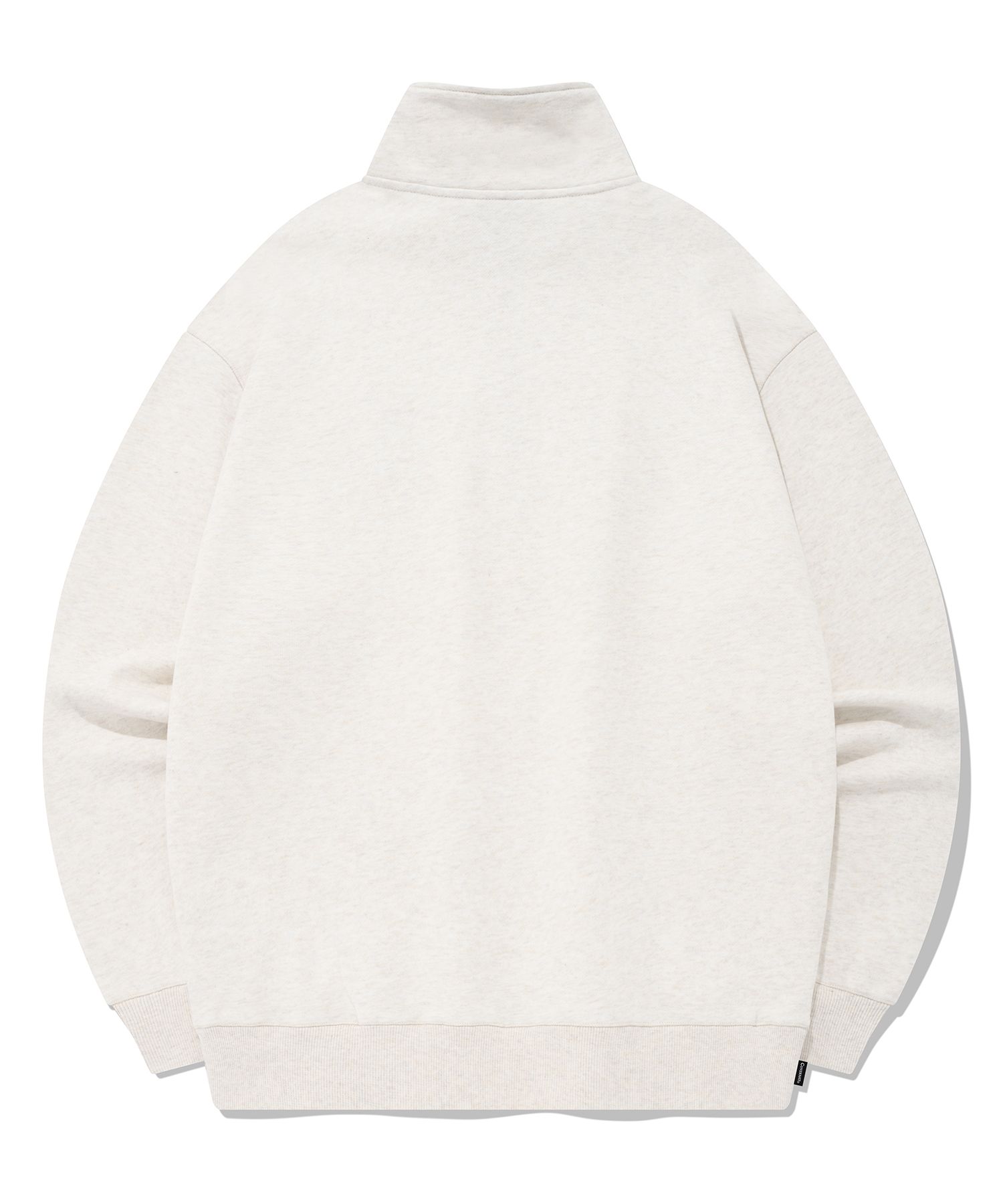 ★★COVERNAT★★ C Logo Half Zip-Up Sweatshirt Oatmeal CO230 Covernat Unisex C Logo Half Zipup Sweatshirt Oatmeal