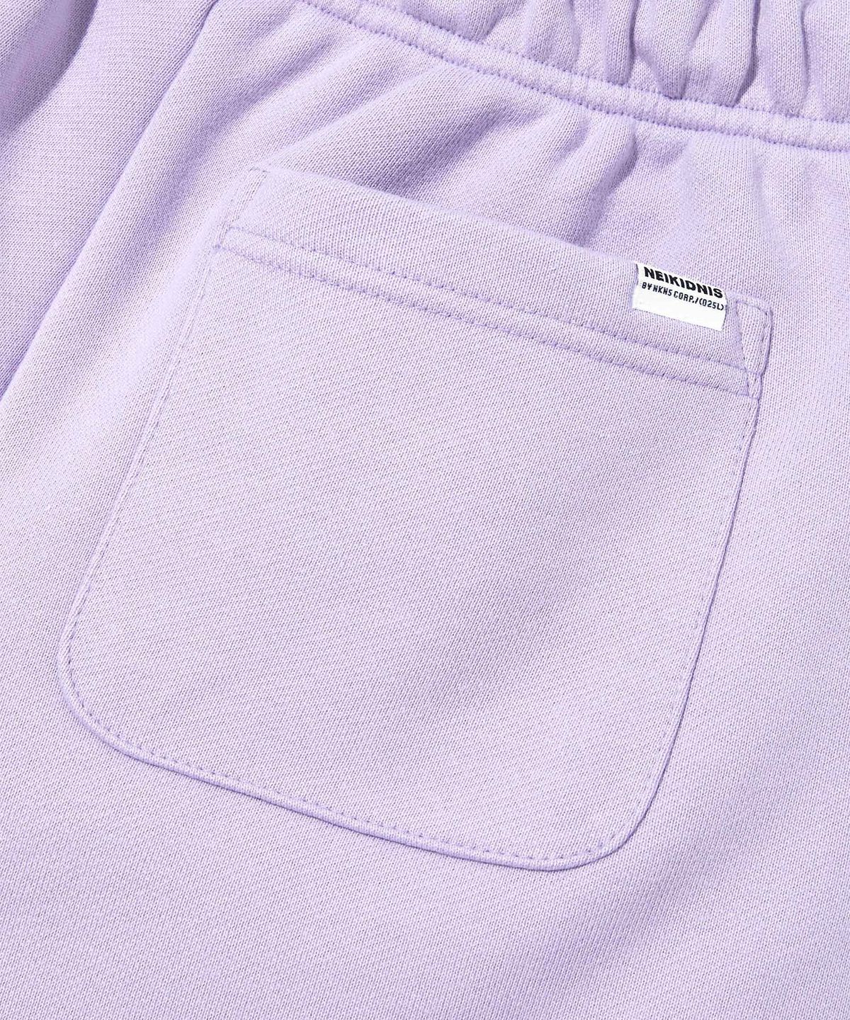 네이키드니스(NEIKIDNIS) 클럽 로고 스웻 쇼츠 라벤더