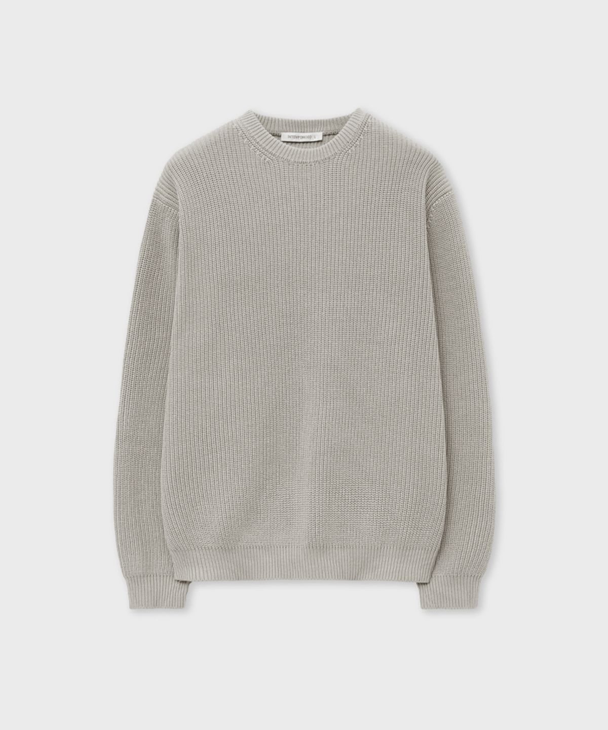 인템포무드(INTEMPOMOOD) 하찌 엘보 볼륨 풀오버_블랙
