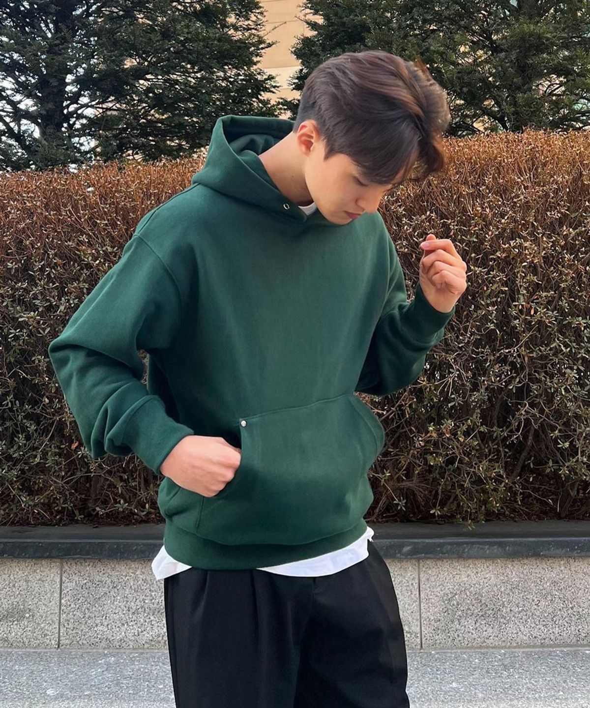 인템포무드(INTEMPOMOOD) 해비 코튼 썸홀 후디 : 15color