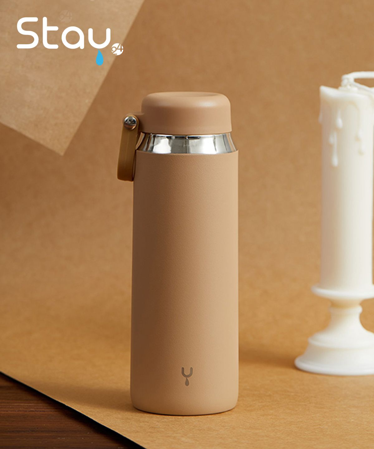 스테이24(STAY24) 타임텀블러 500ml 라이트브라운