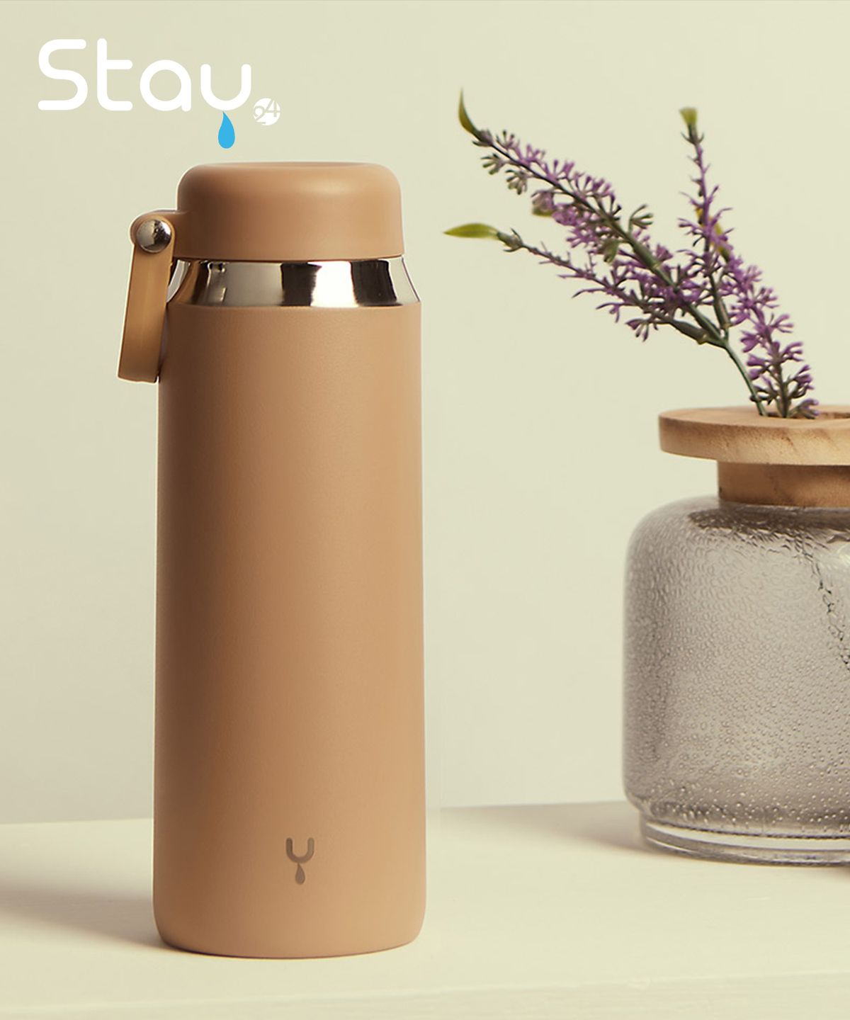스테이24(STAY24) 타임텀블러 500ml 라이트브라운