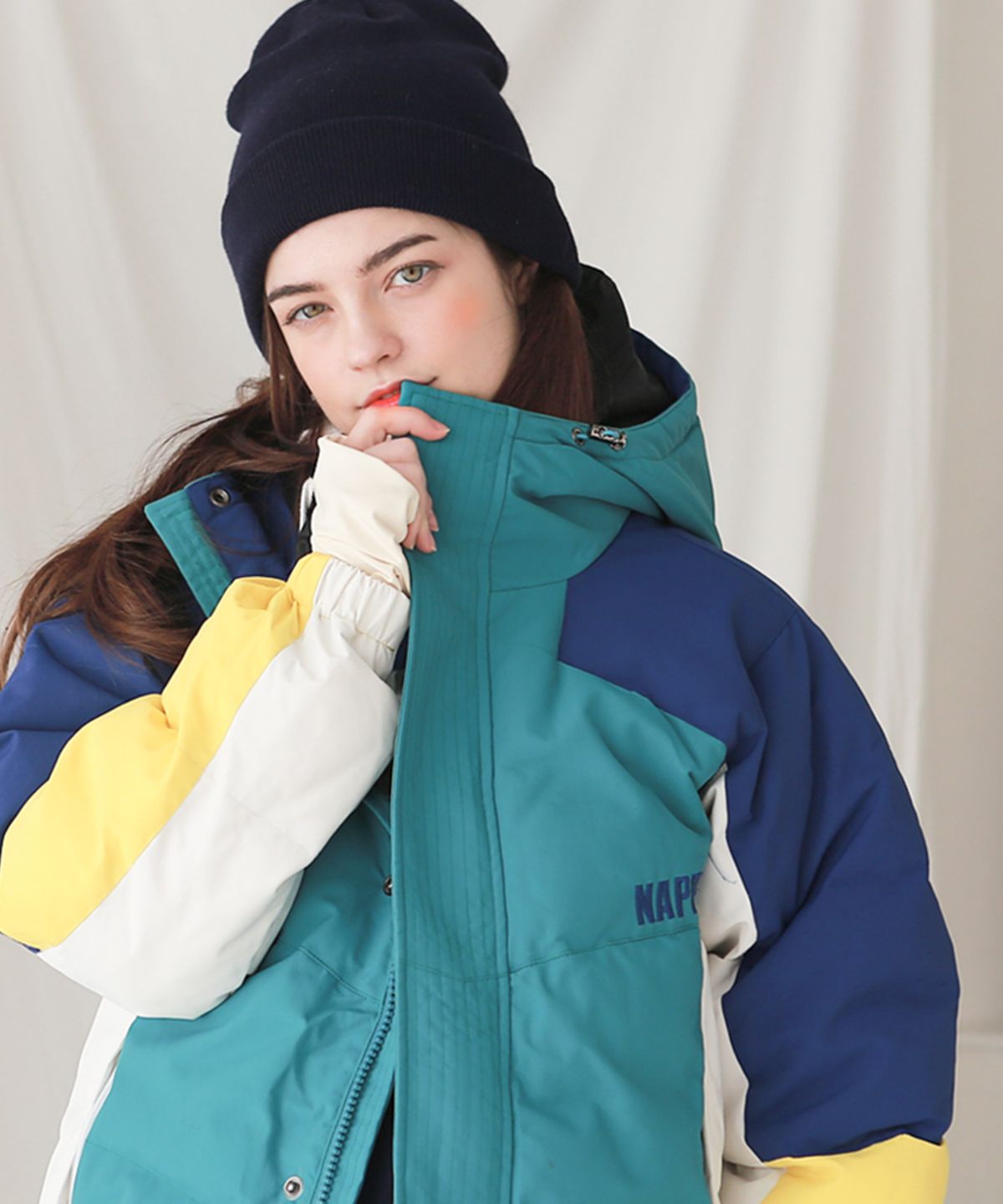 내핑스노우(NAPPINGSNOW) 1920-J-4 MIX(믹스NAVY)JKT