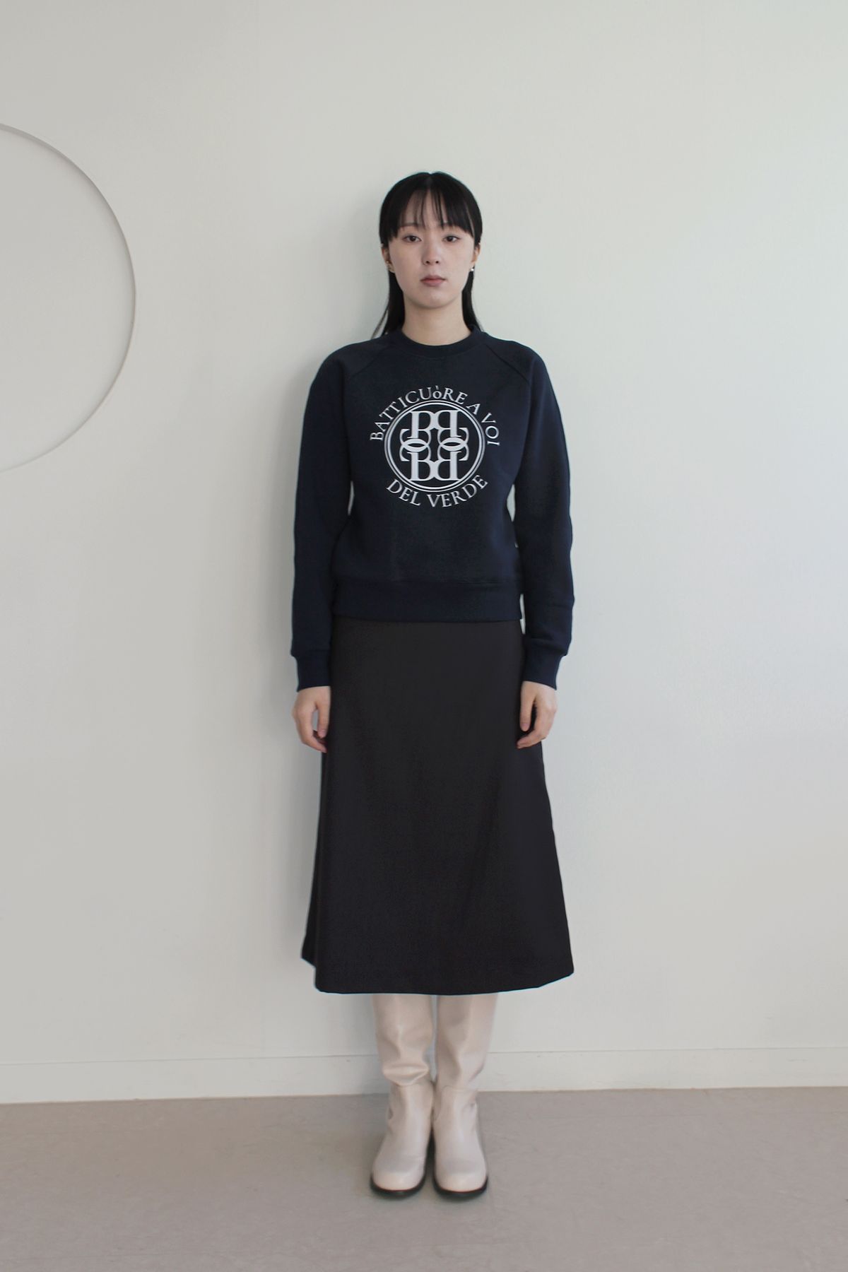 루바티(RUBATI) Univ del Verde Sweatshirt (Navy)