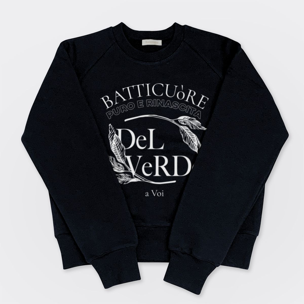 루바티(RUBATI) Leaf del Verde Sweatshirt (Black)