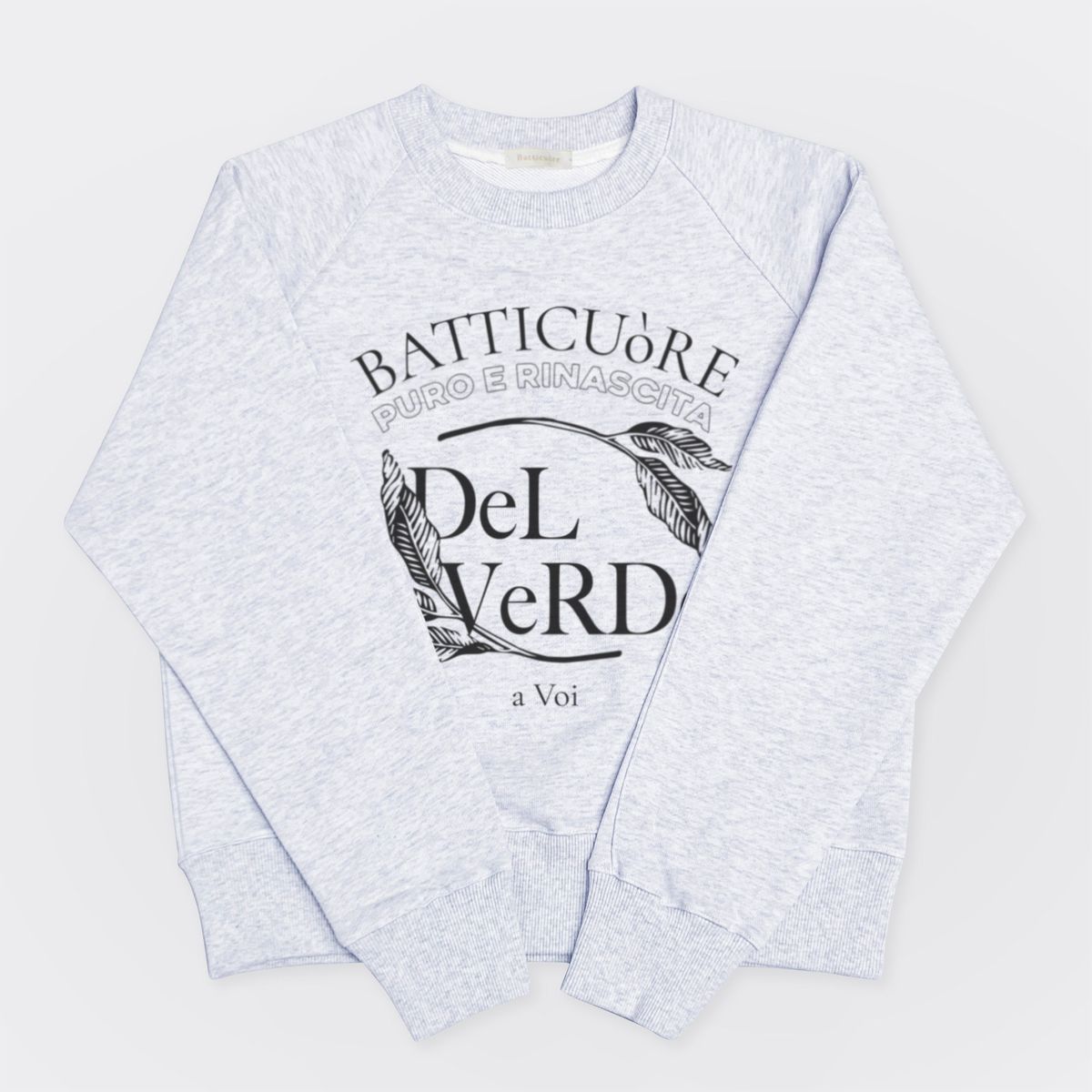 루바티(RUBATI) Leaf del Verde Sweatshirt (Ice Melange)