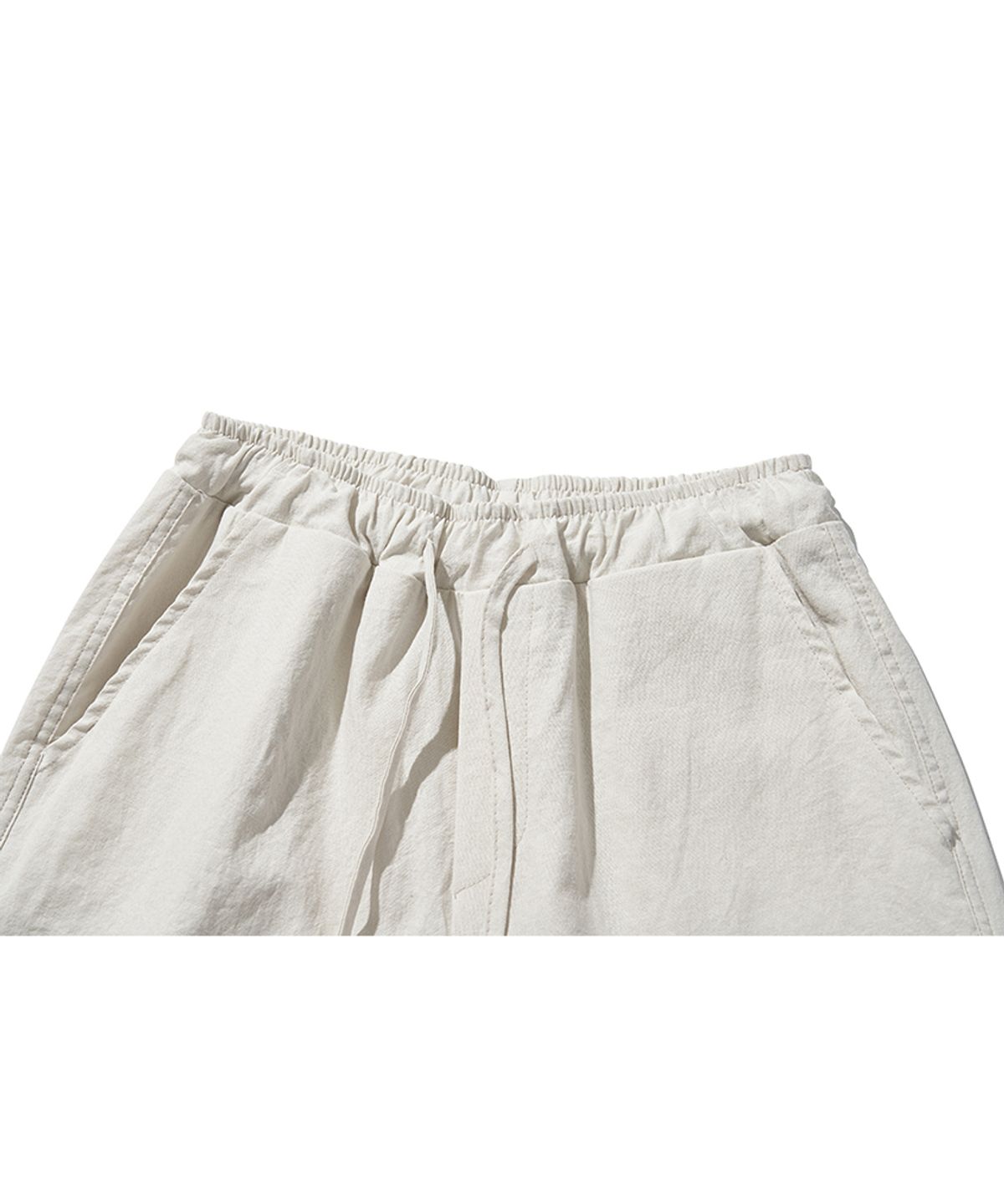 모아(MOAA) 소소 린넨 하프 팬츠 (IVORY)