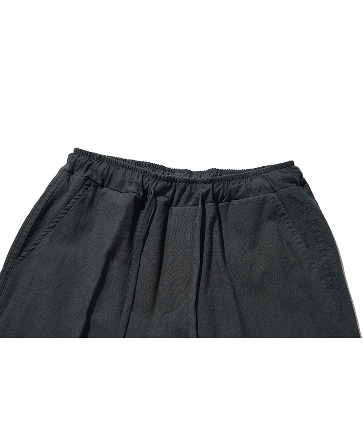 모아(MOAA) 소소 린넨 하프 팬츠 (CHARCOAL)