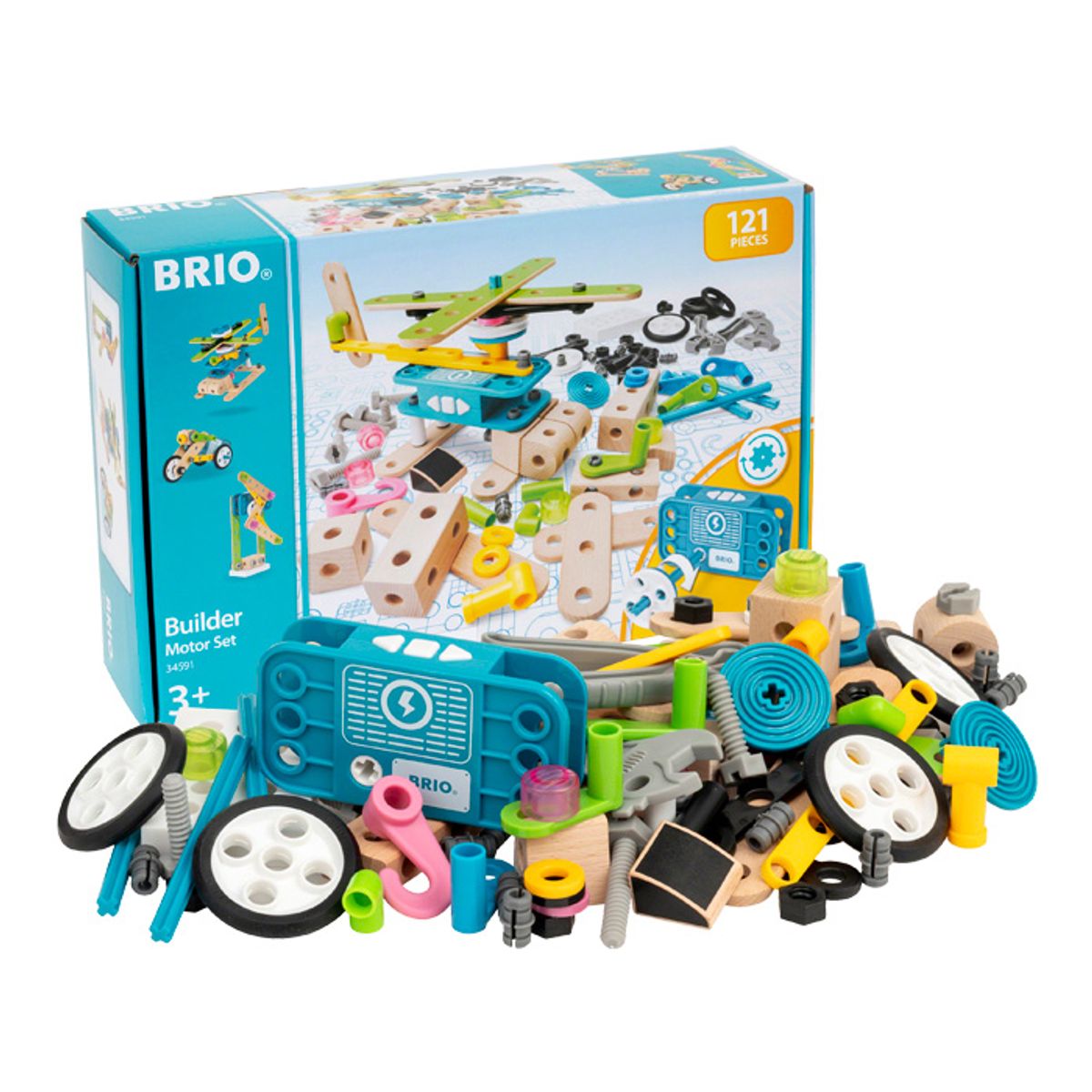 브리오(BRIO) 빌더 모터 세트(121pcs)-34591