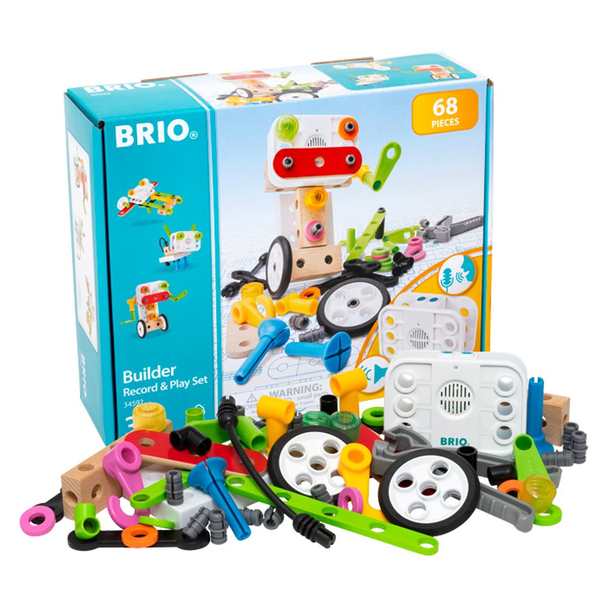 브리오(BRIO) 빌더 녹음기 세트(68pcs)-34592