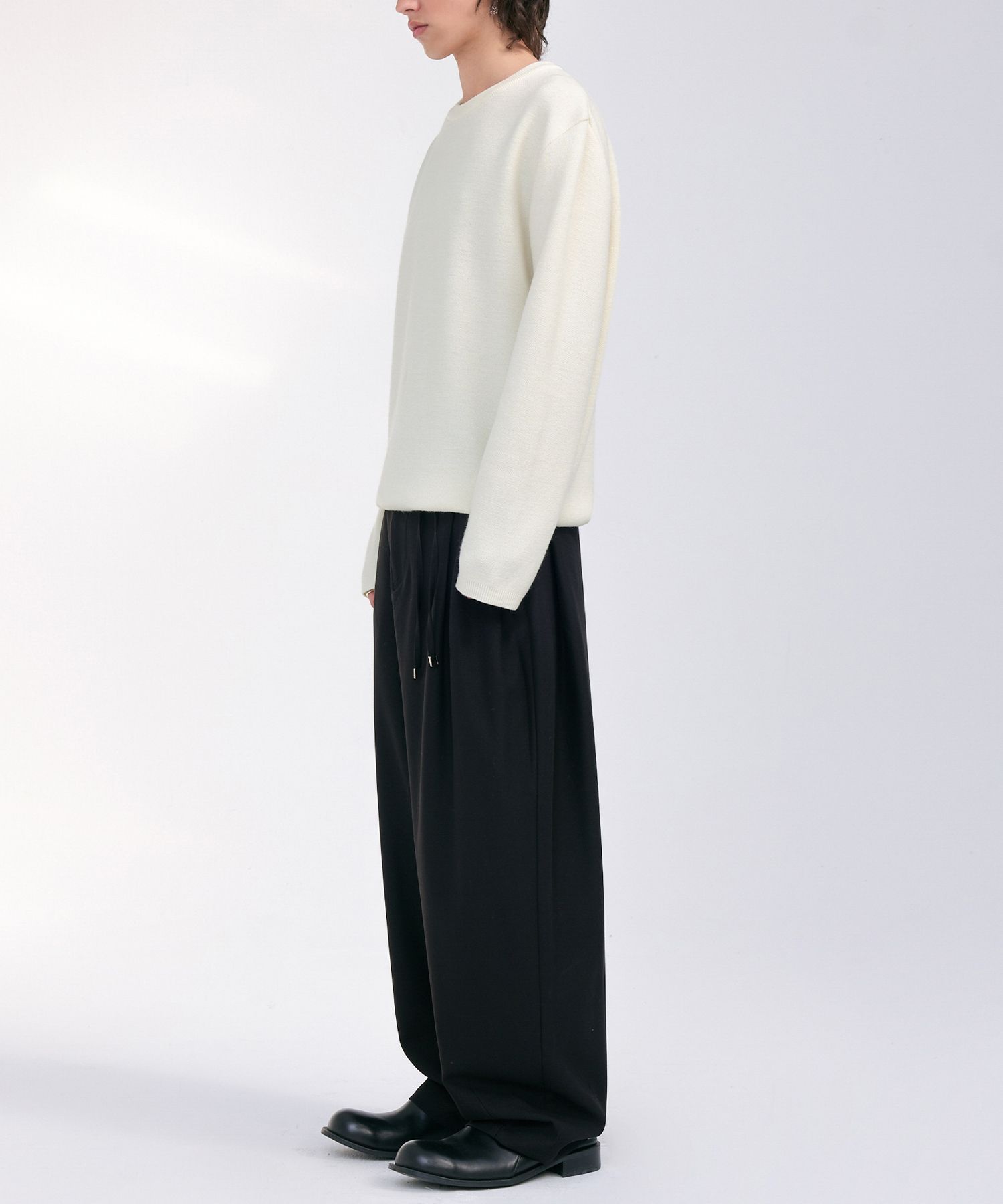 【massnoun】21ss★ BALLOON FIT LINEN WIDE PANTS BALLOON FIT TRANNING PANTS - MASSNOUN | 60% - Asian Fashion