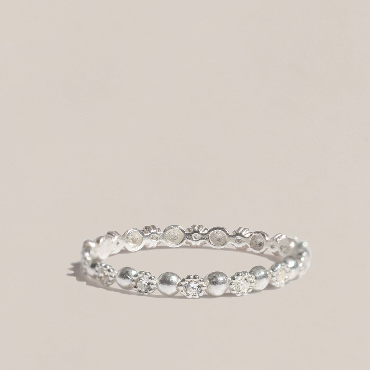 47베이지(47BAG) 925 Silver Kaila Stack Ring/ 카일라