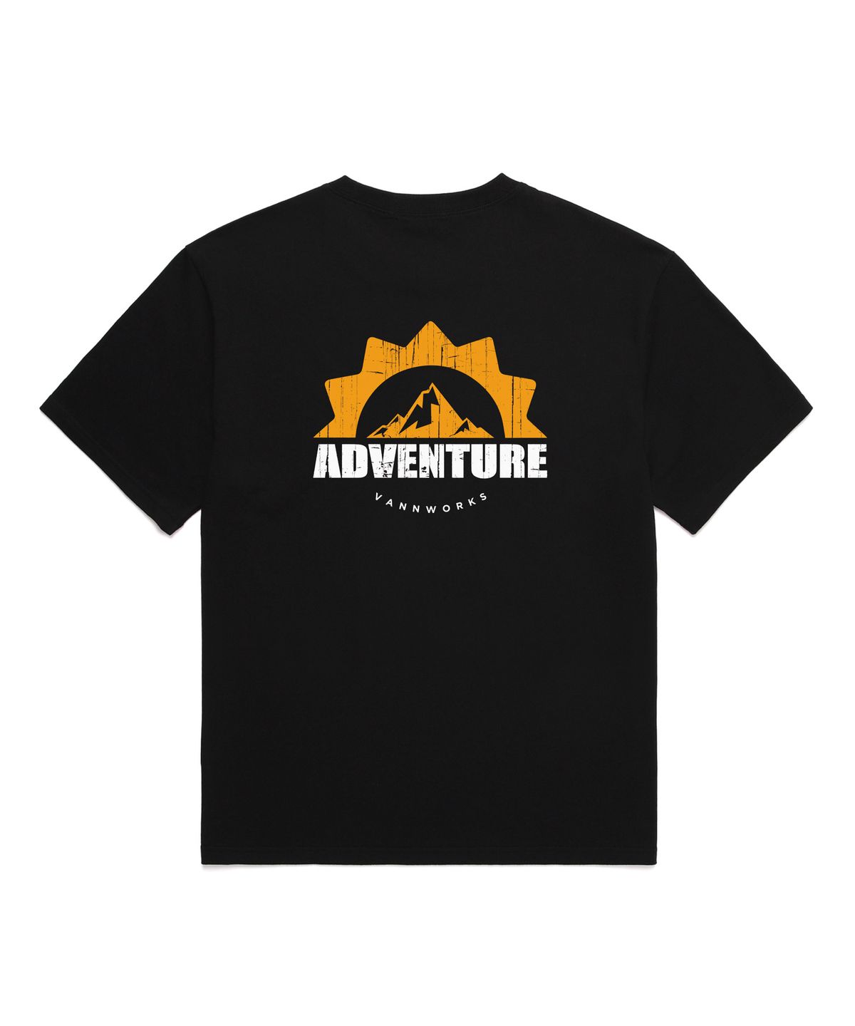 밴웍스(VANNWORKS) Adventure 오버핏 반팔 티셔츠 (VNCTS209) 블랙