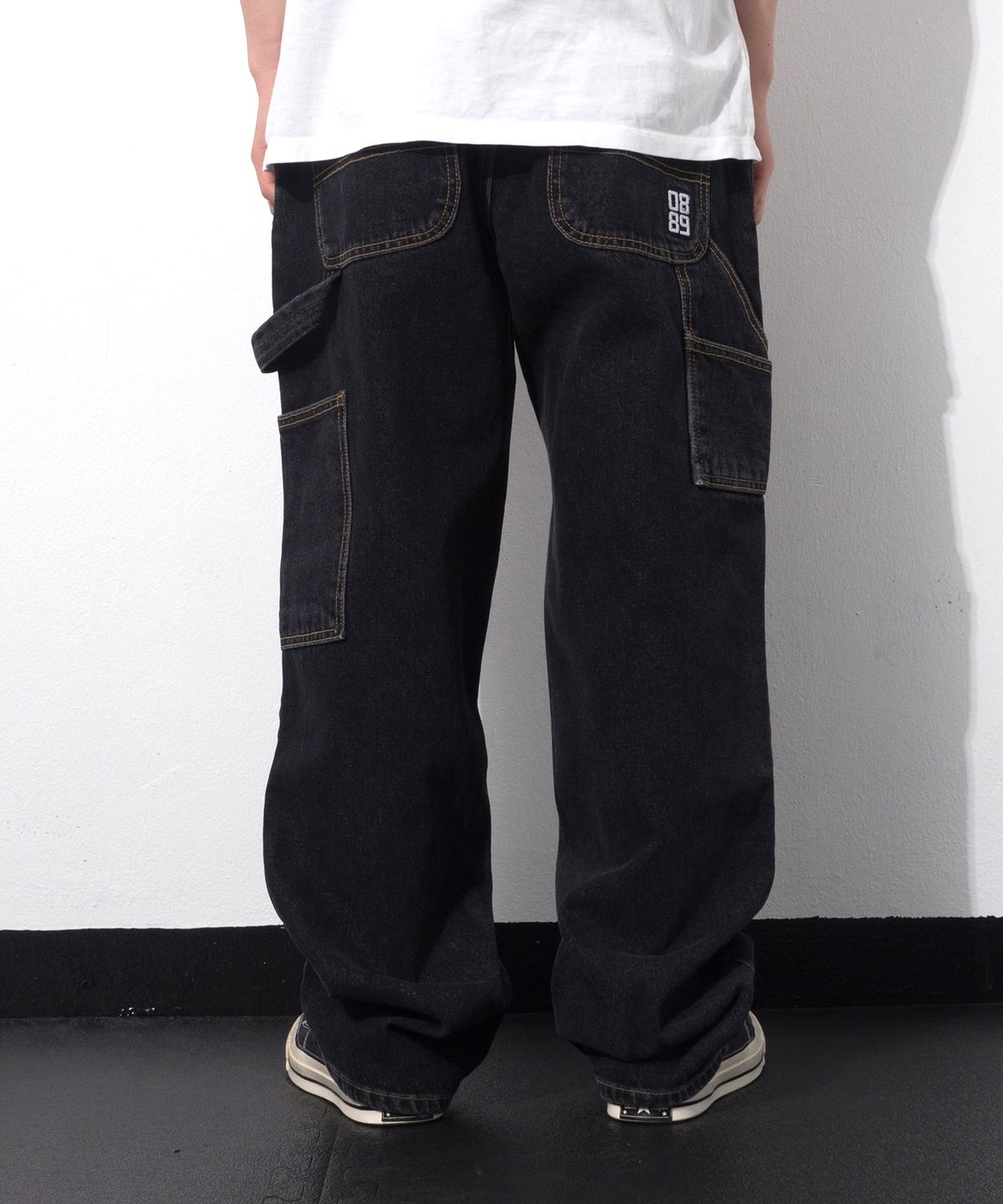 큐티에잇 가먼츠(QT8 GARMENTS) RG Denim Carpenter Pant (Black)
