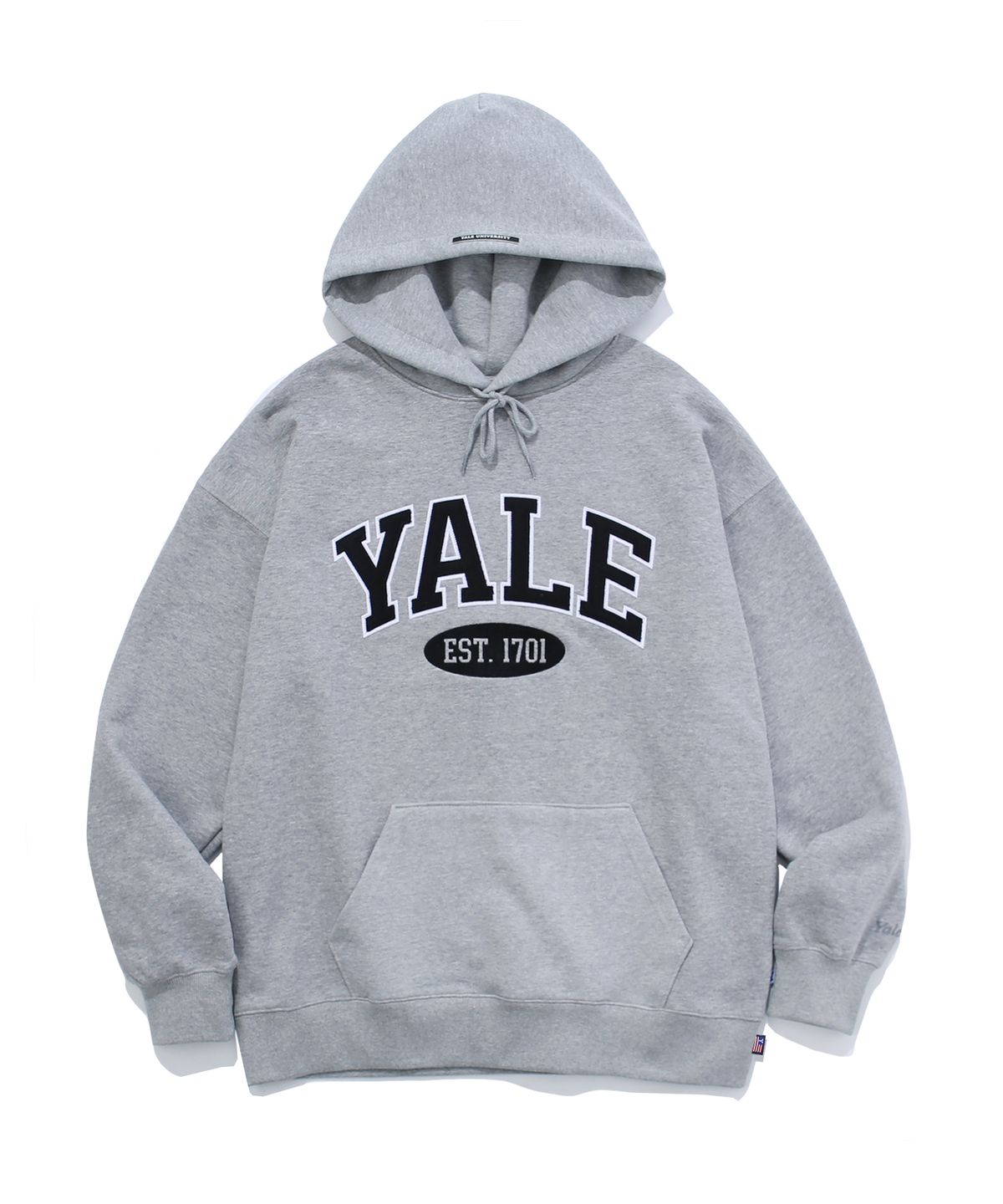 예일(YALE) (22FW) 2 TONE ARCH HOODIE GRAY