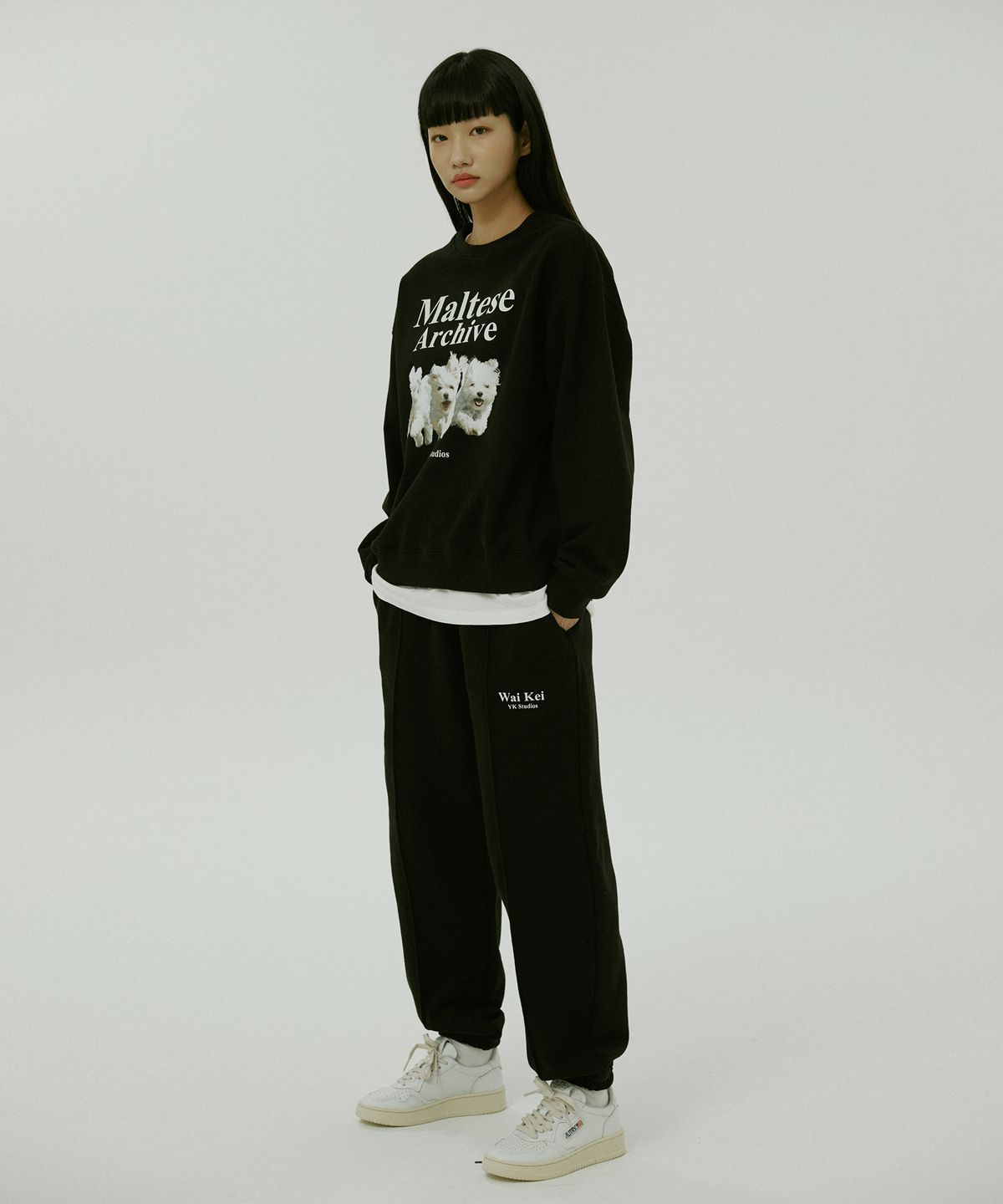 와이케이(WAIKEI) 아카이브 스웨트팬츠 블랙