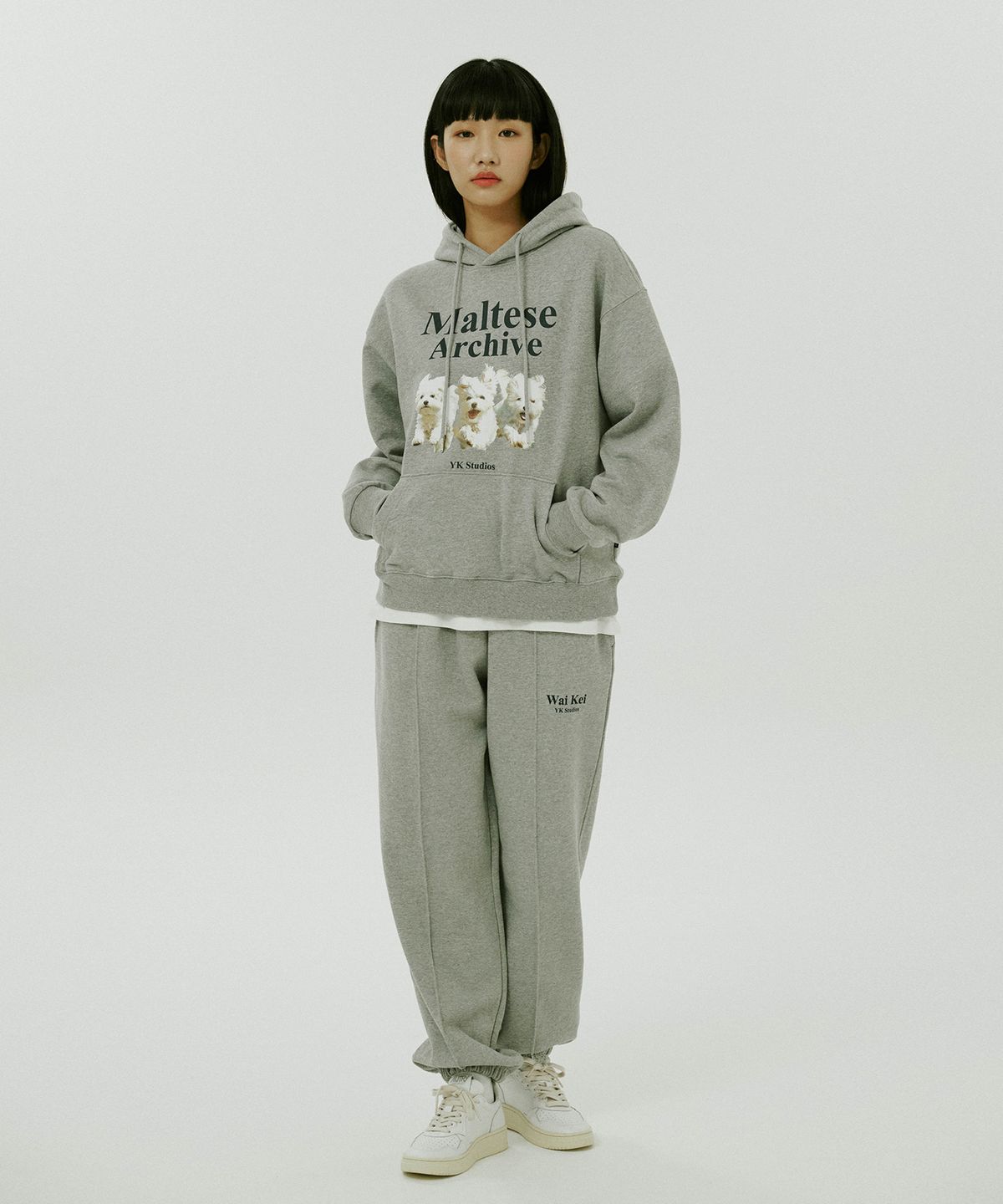 와이케이(WAIKEI) 아카이브 스웨트팬츠 그레이